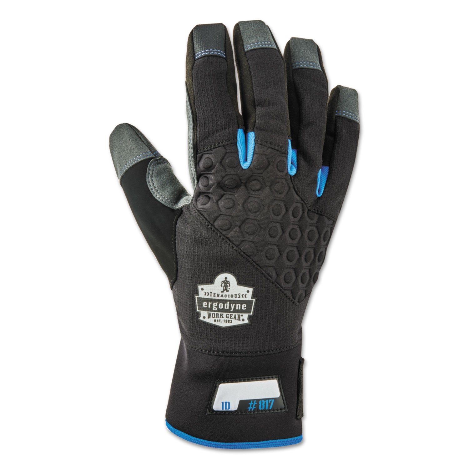 ergodyne® Proflex 817 Reinforced Thermal Utility Gloves, Black, X-Large, 1 Pair