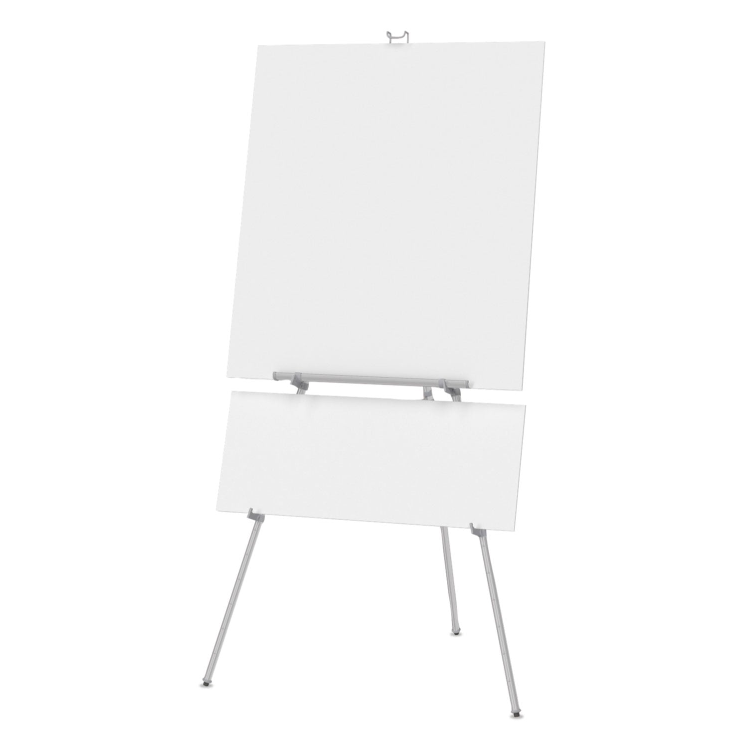 Quartet® Aluminum Heavy-Duty Display Easel, 38" To 66" High, Aluminum, Silver