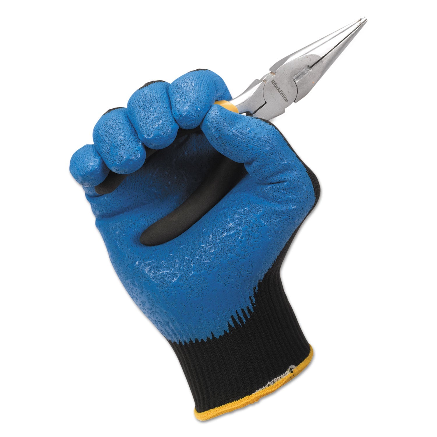 KleenGuard™ G40 Foam Nitrile Coated Gloves, 240 mm Length, Large/Size 9, Blue, 12 Pairs