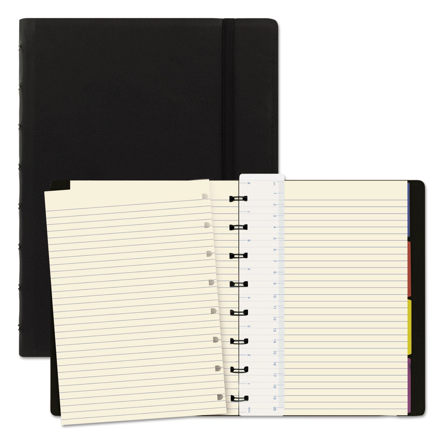 Filofax Notebook | 1-Subject Black Cover