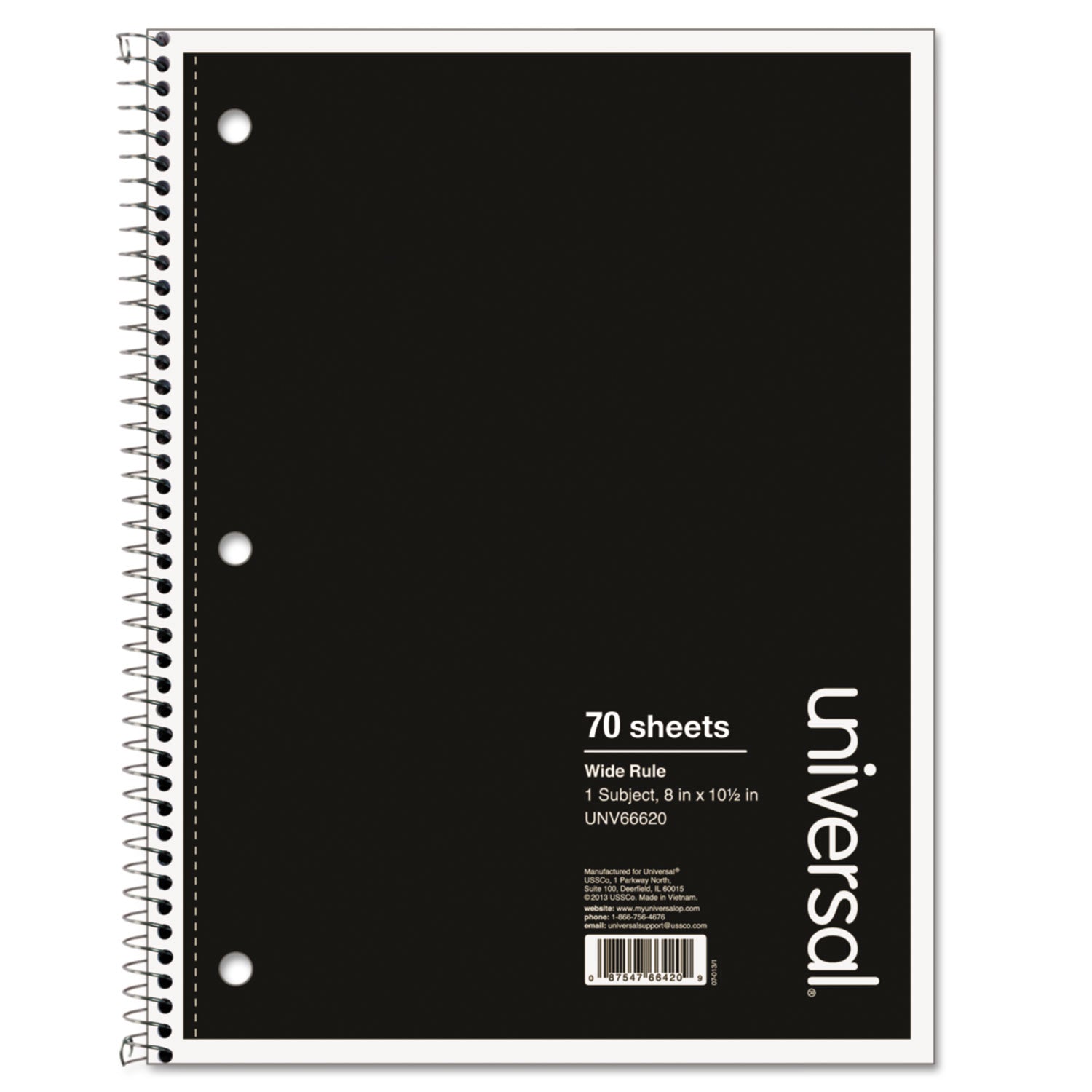 Wirebound Notebook | 1-Subject | Wide Rule