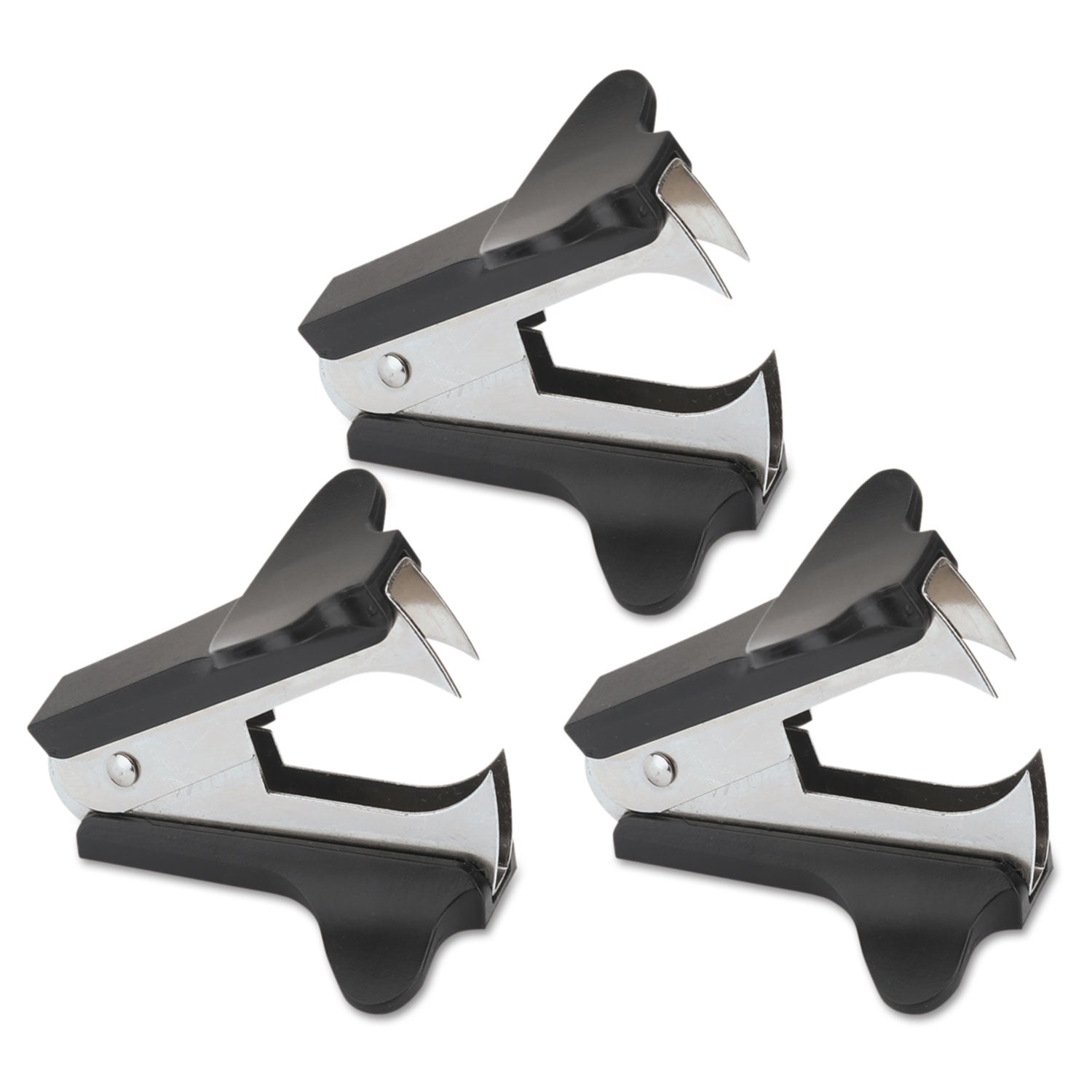 Universal® Jaw Style Staple Remover, Black, 3/pack