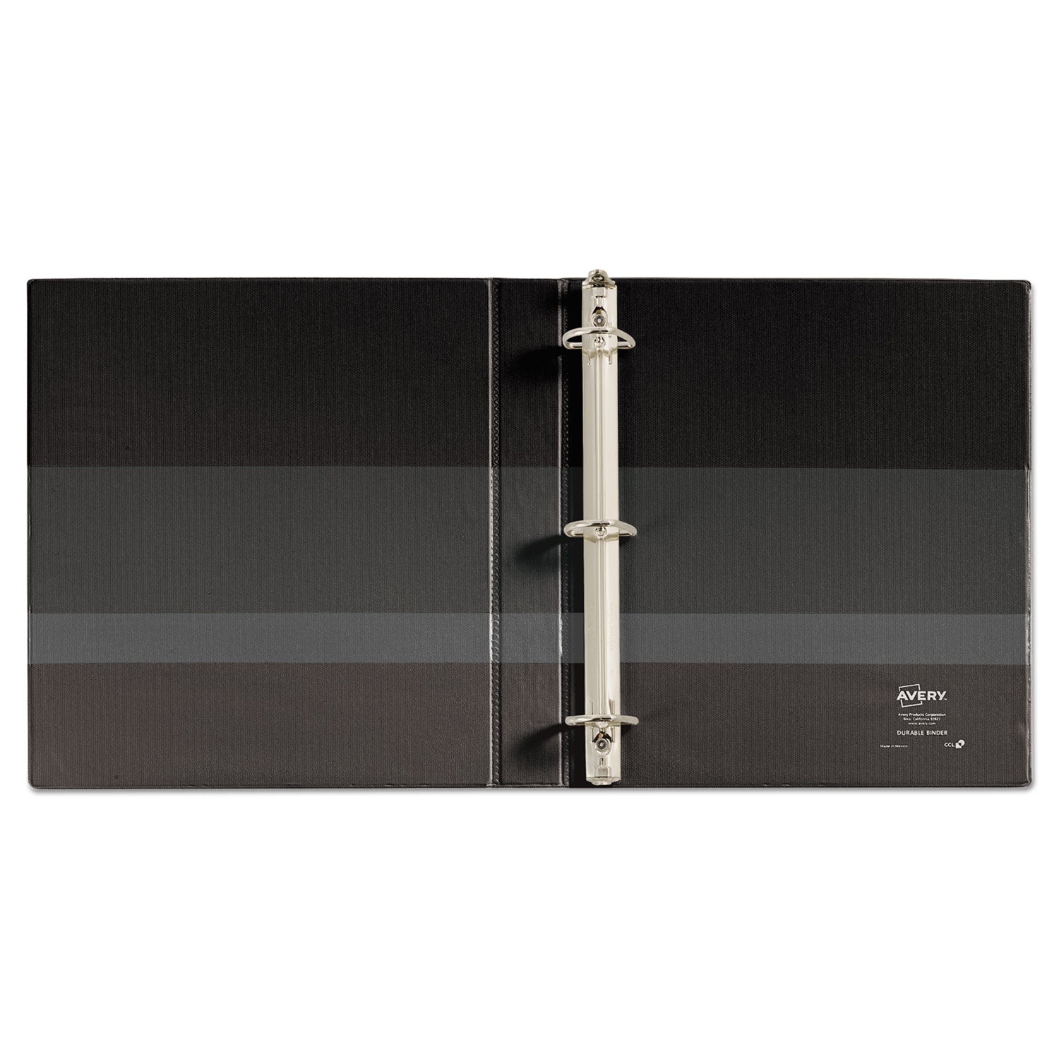 Avery® Durable View Binder With Durahinge And Ezd Rings, 3 Rings, 1" Capacity, 11 X 8.5, Black, (9300)