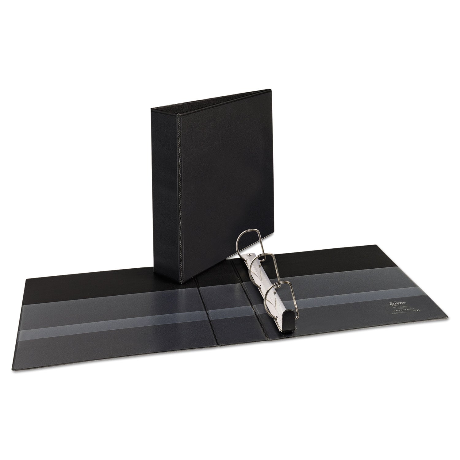 Avery® Heavy-Duty Non Stick View Binder With Durahinge And Slant Rings, 3 Rings, 2" Capacity, 11 X 8.5, Black, (5500)