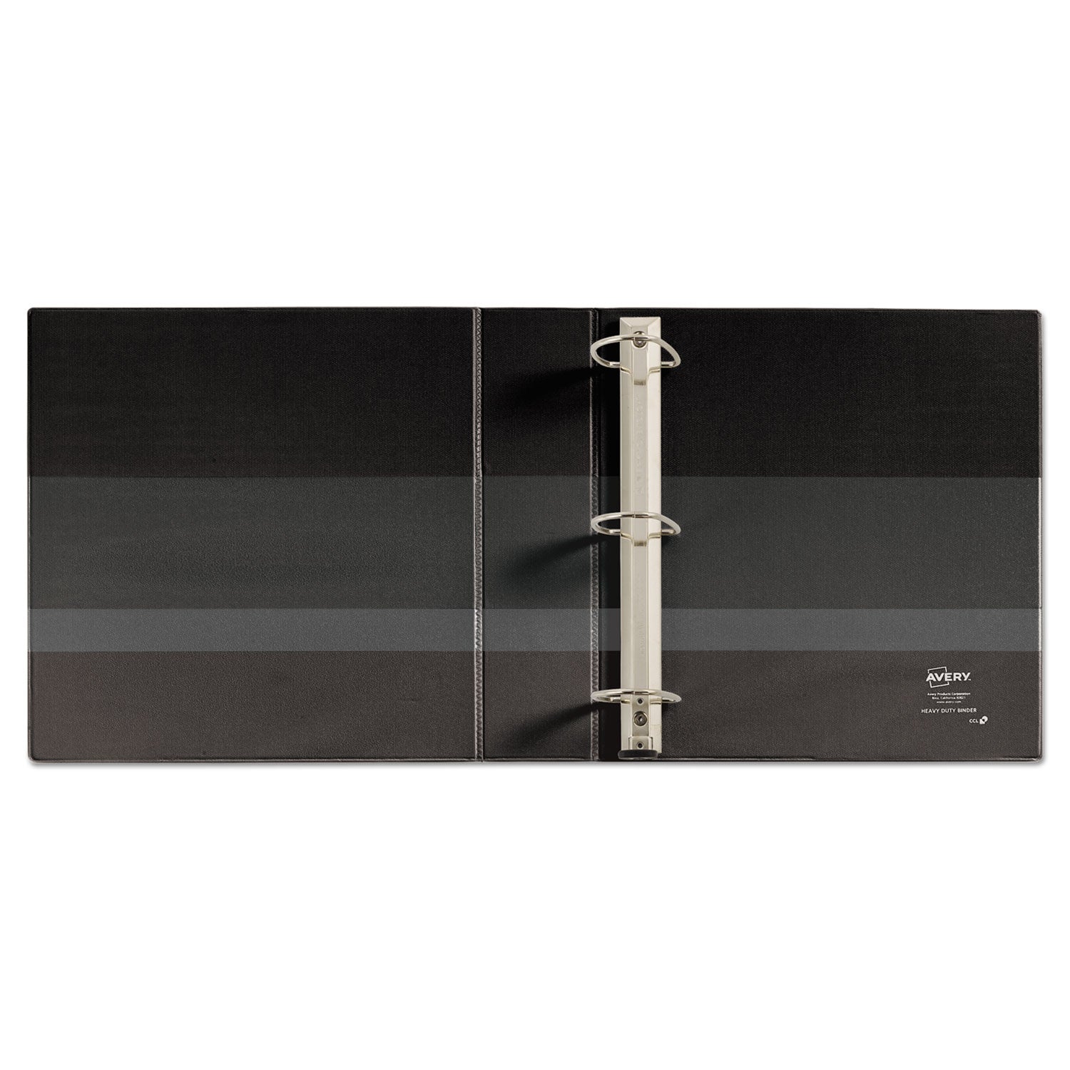 Avery® Heavy-Duty Non-View Binder With Durahinge And One Touch Ezd Rings, 3 Rings, 2" Capacity, 11 X 8.5, Black