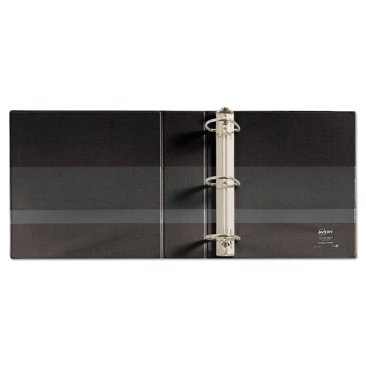 Avery® Durable View Binder With Durahinge And Ezd Rings, 3 Rings, 3" Capacity, 11 X 8.5, Black, (9700)