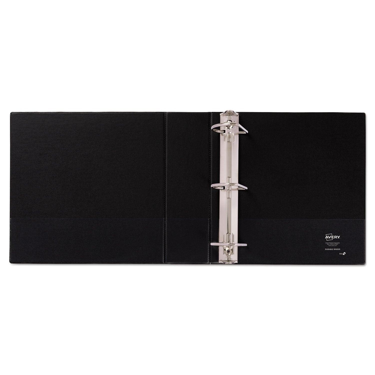 Avery® Durable Non-View Binder With Durahinge And Slant Rings, 3 Rings, 3" Capacity, 11 X 8.5, Green