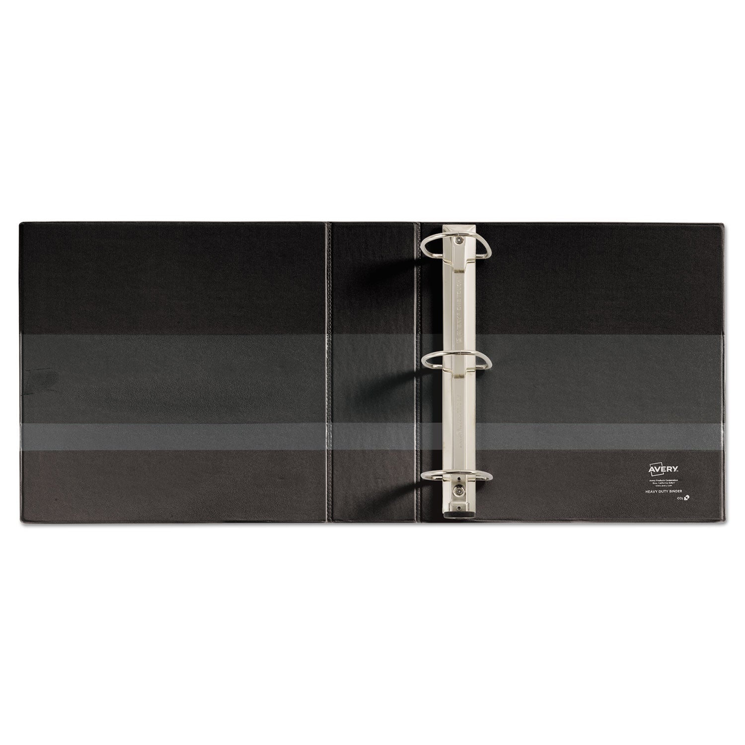 Avery® Heavy-Duty Non-View Binder With Durahinge And Locking One Touch Ezd Rings, 3 Rings, 3" Capacity, 11 X 8.5, Black