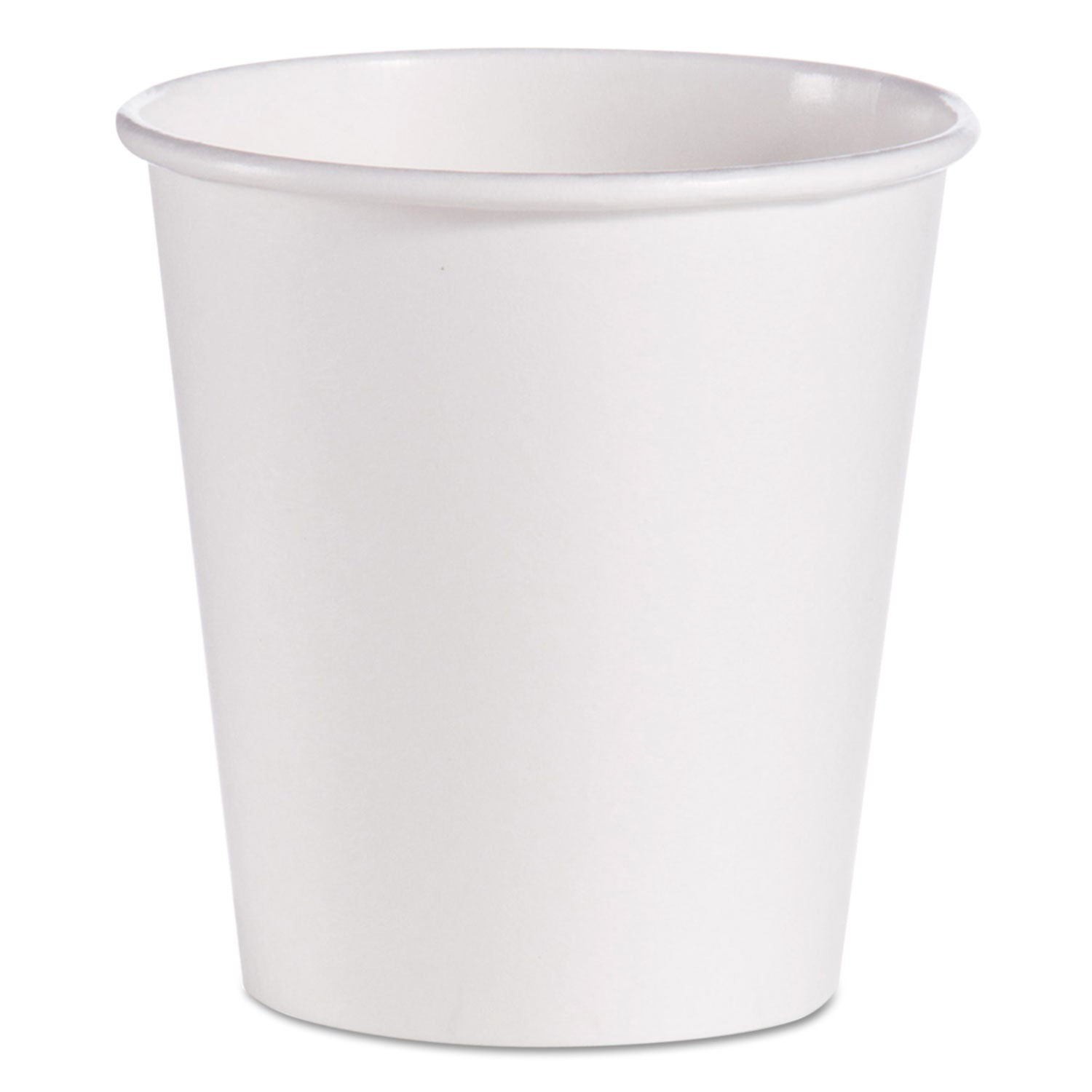 Single-Sided Poly Paper Hot Cups | 10oz White