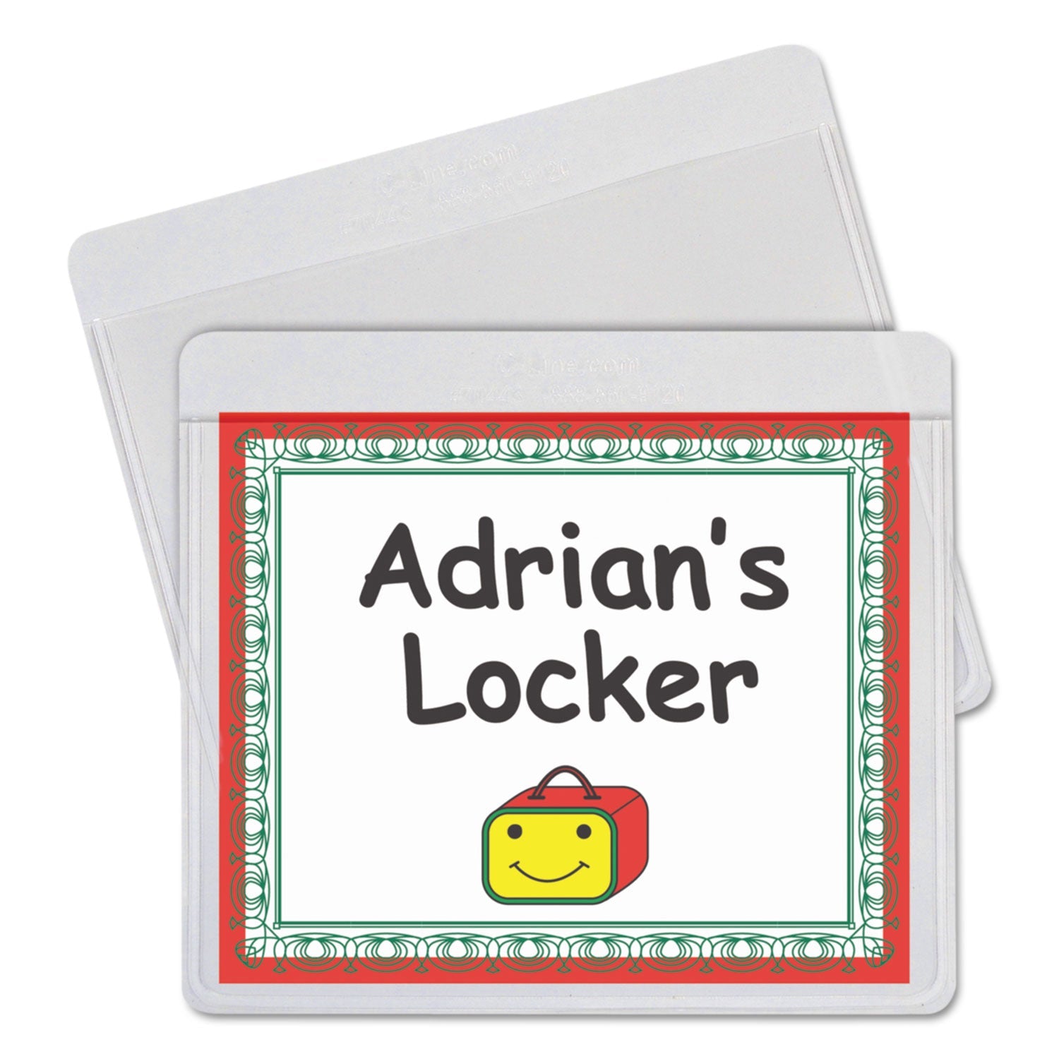 C-Line® Self-Adhesive Labeling Pockets, Top Load, 3.75 x 3, Clear, 25/Pack