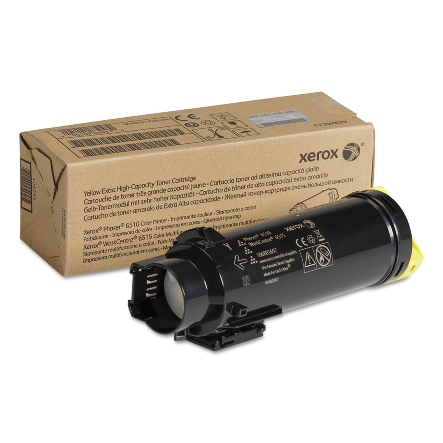 Xerox® 106r03692 Extra High-Yield Toner, 4,300 Page-Yield, Yellow