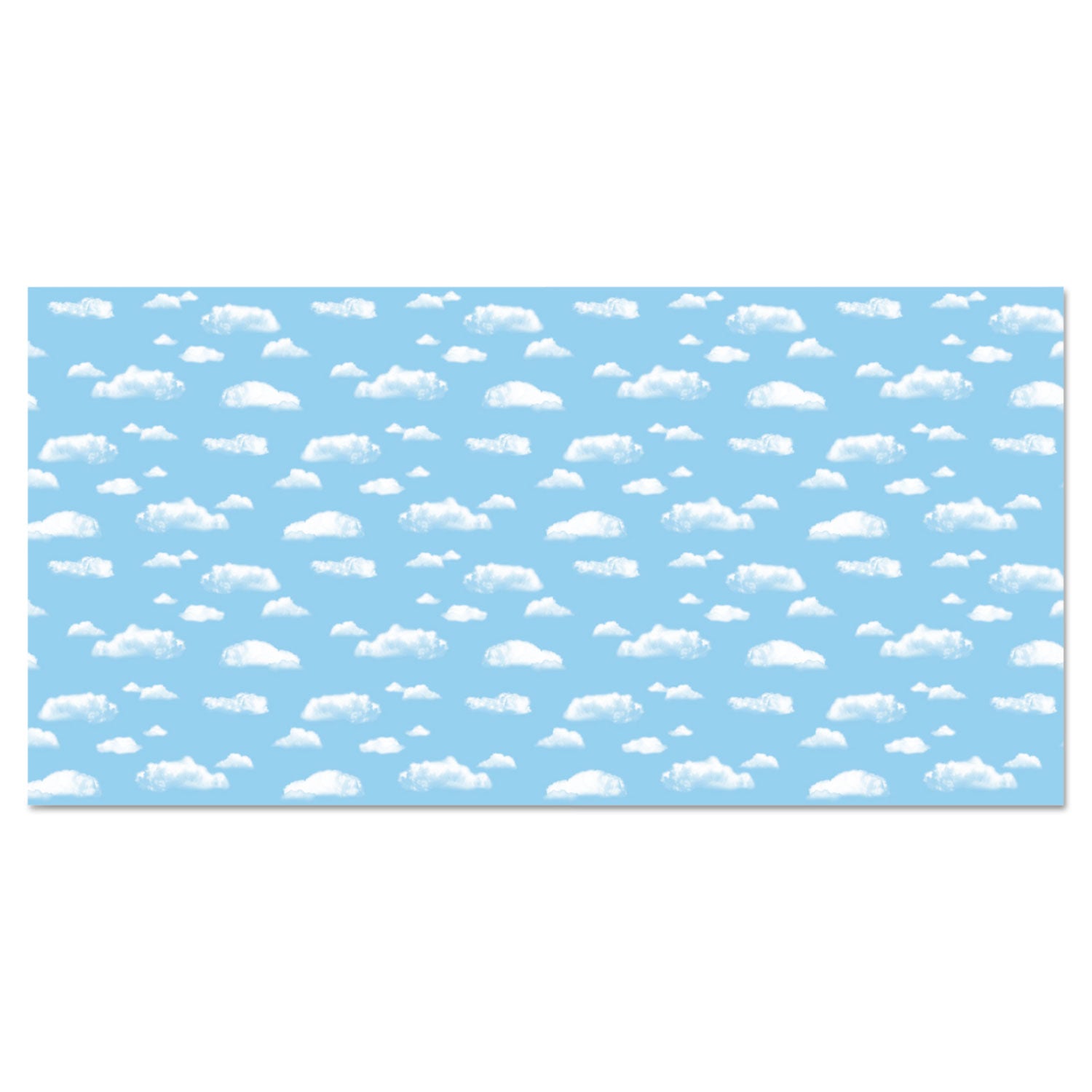 Pacon® Fadeless Designs Bulletin Board Paper, Clouds, 50 ft x 48", Blue/White
