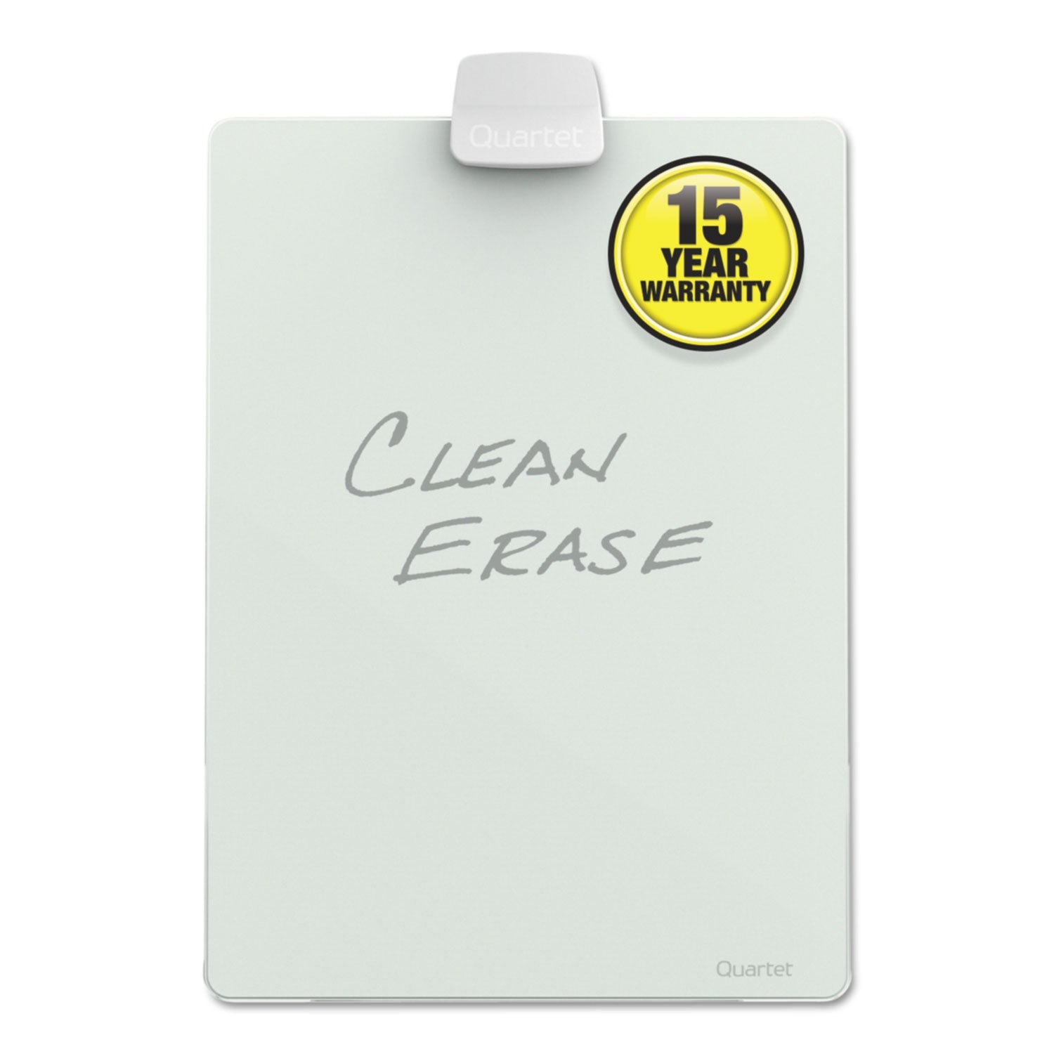 Quartet® Glass Dry Erase Desktop Copy Holder, 20 Sheet Capacity, Glass/Plastic, White