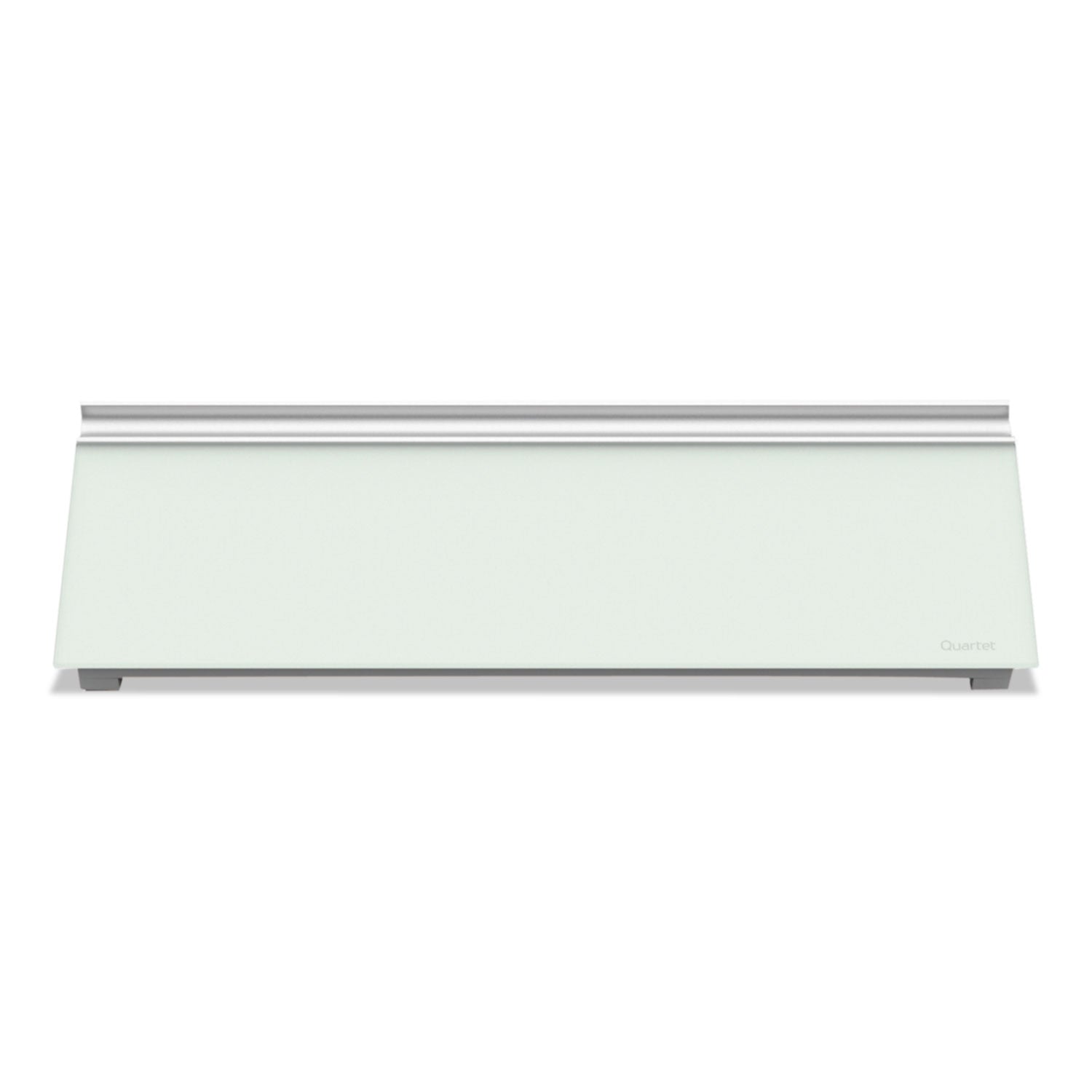 Quartet® Glass Dry Erase Desktop Computer Pad, 18" x 6", White Surface