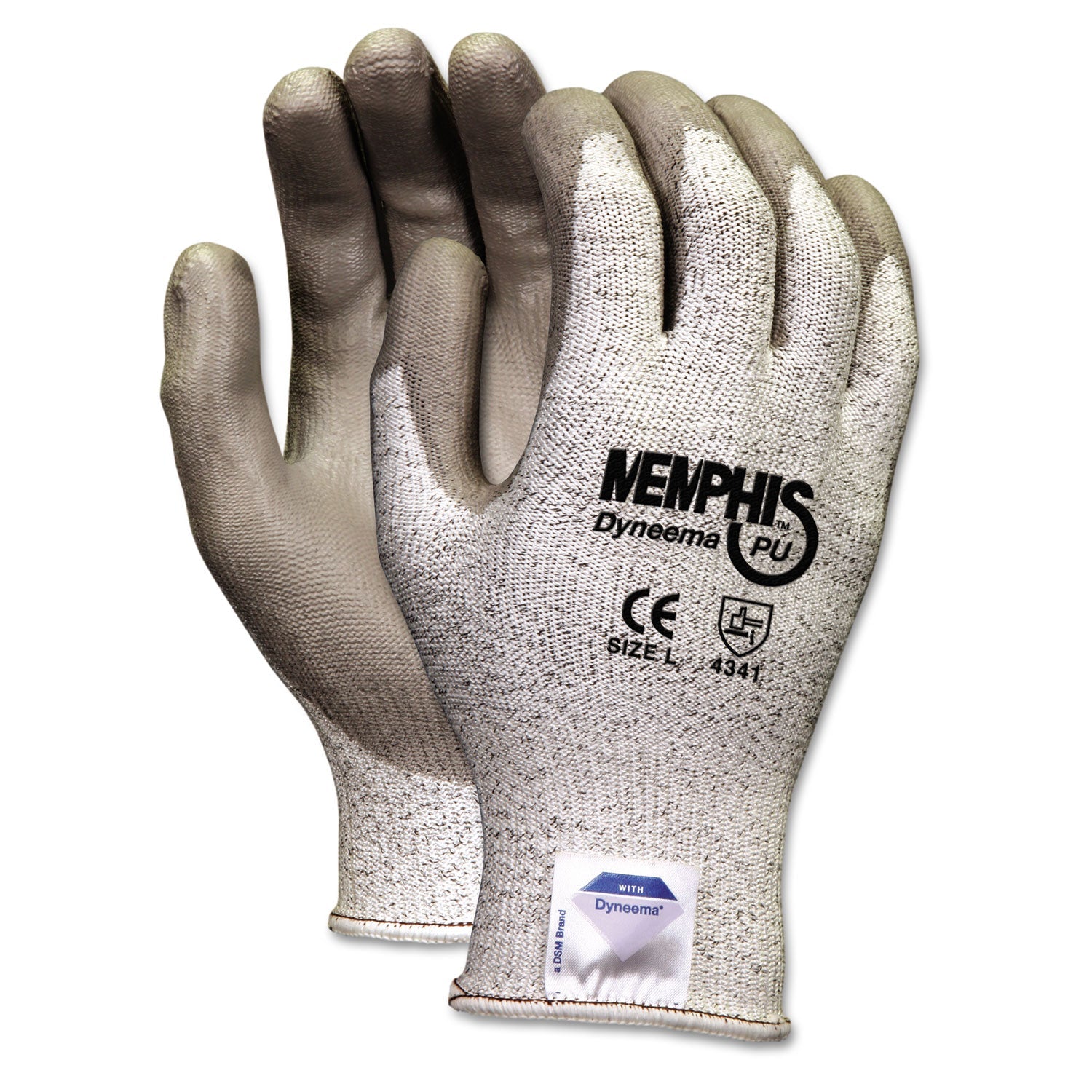 Dyneema Polyurethane Gloves | Large, White/Gray