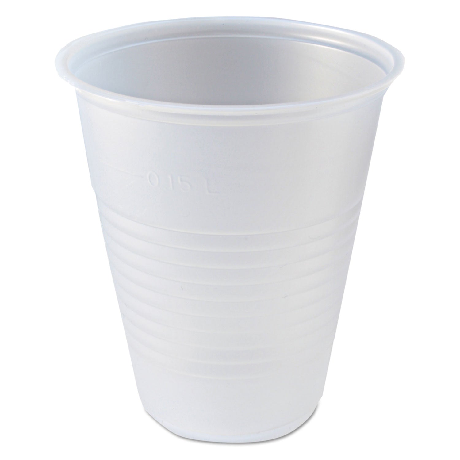 Fabri-Kal® RK Ribbed Cold Drink Cups, 7 oz, Plastic, Clear, 100/Bag, 25 Bags/Carton - Bloom Skins