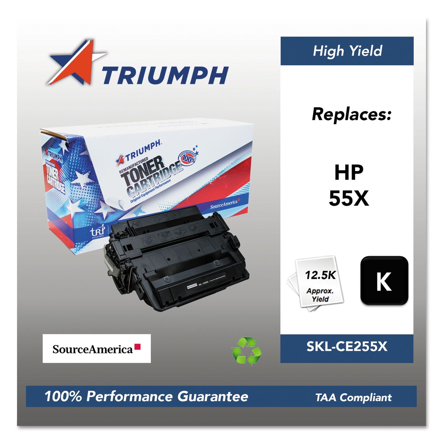 Remanufactured Toner | Triumph™ Ce255x Black