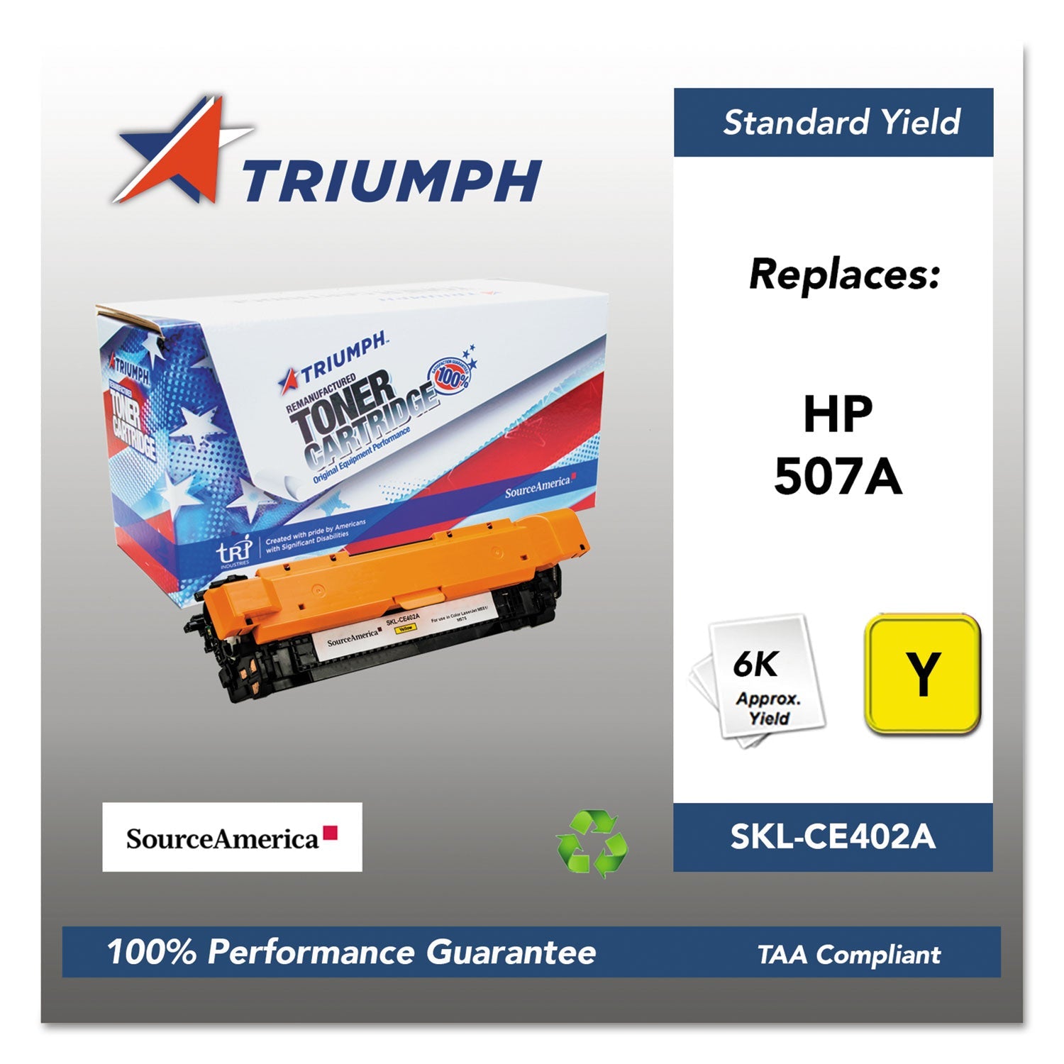Remanufactured Toner | Triumph™ Ce402a Yellow