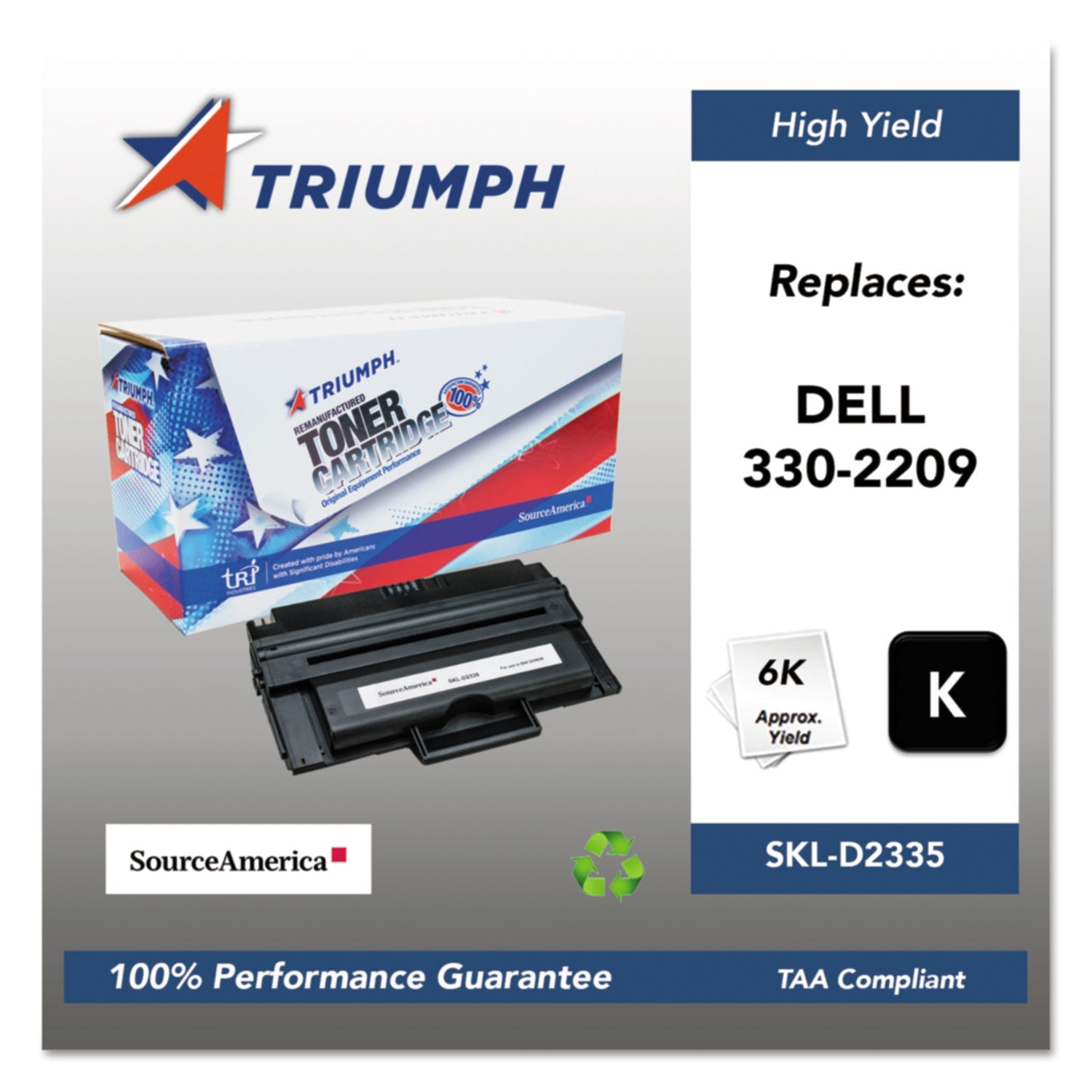 Remanufactured Toner | Triumph™ 330-2209 Black