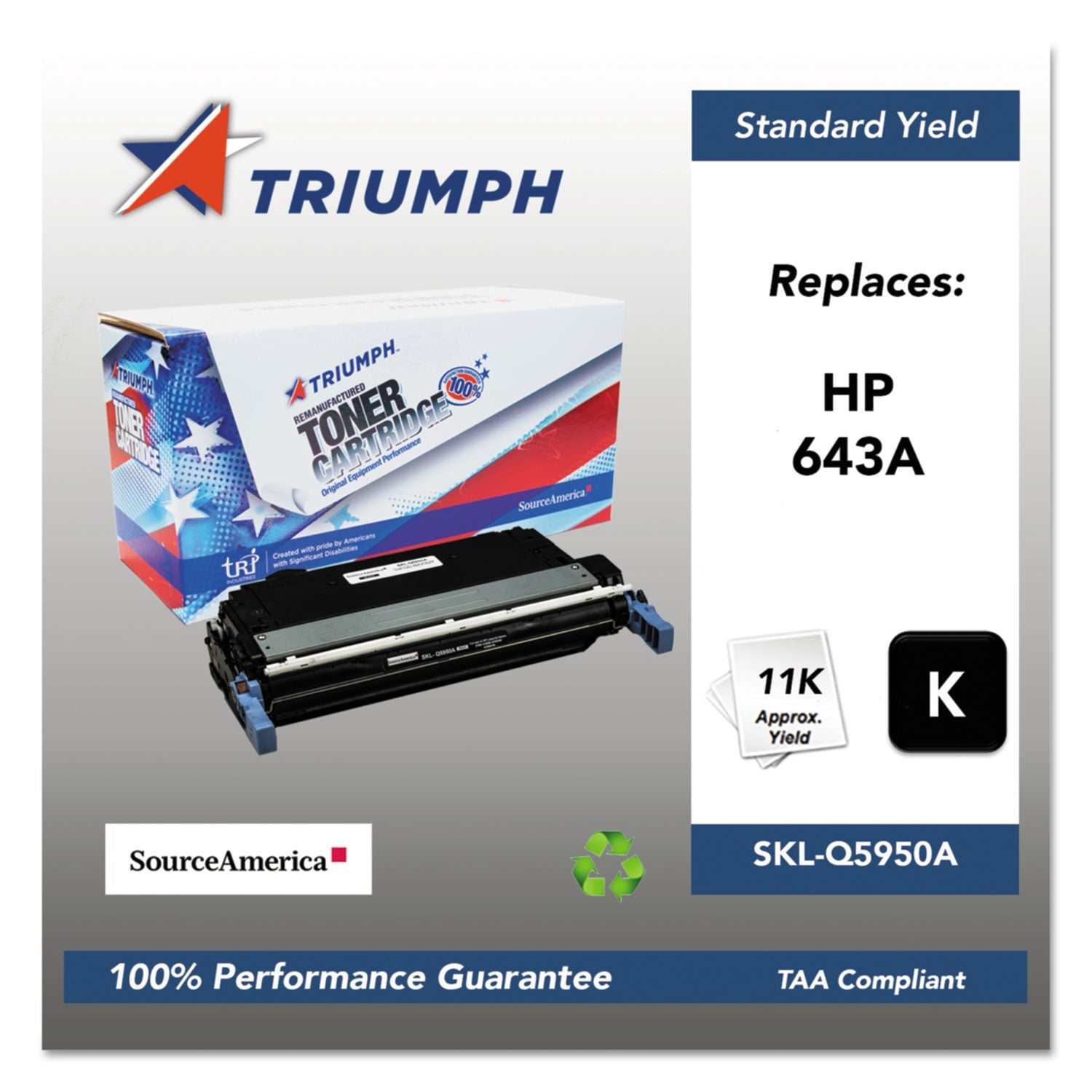 Remanufactured Toner | Triumph™ Q5950a Black