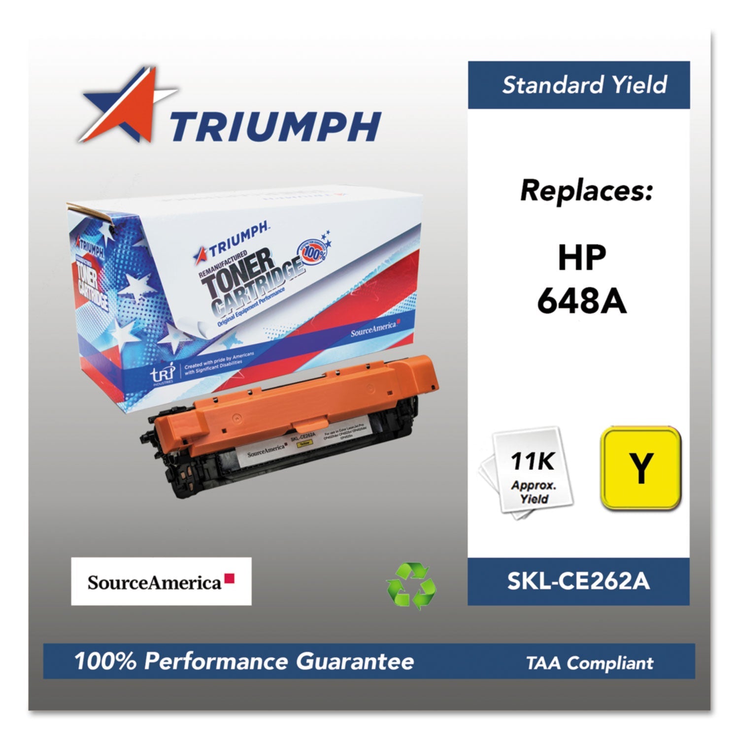 Remanufactured Toner | Triumph™ Ce262a Yellow