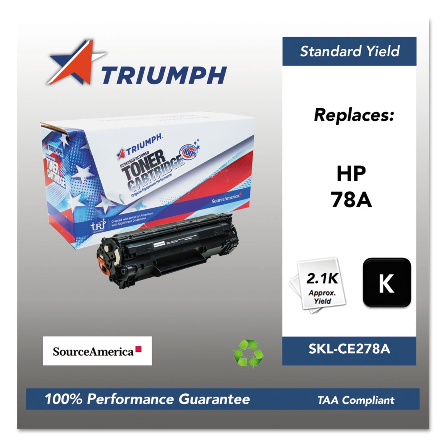 Remanufactured Toner | Triumph™ Ce278a Black