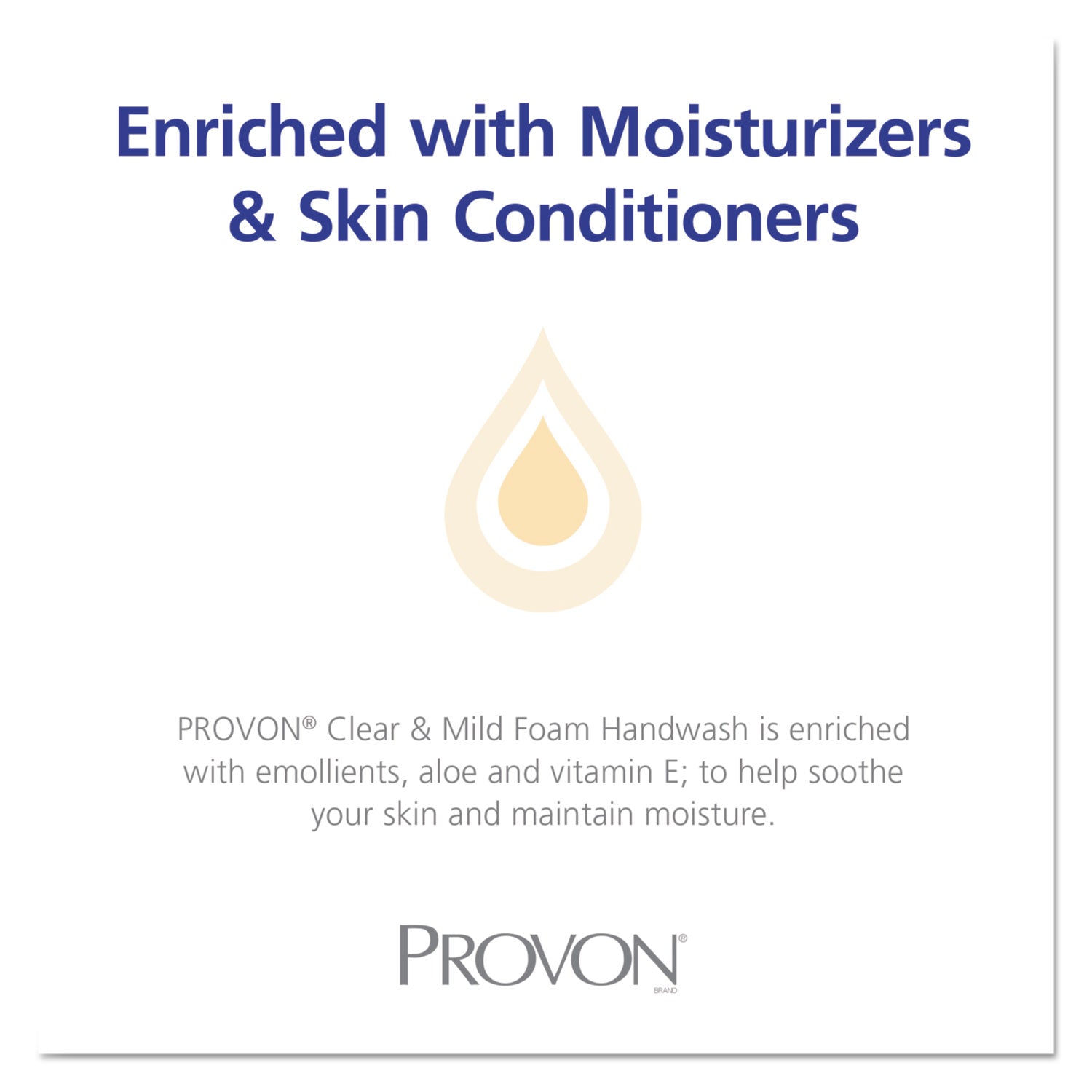 PROVON® Clear and Mild Foam Hand Wash Refill, Unscented, 700 mL, 4/Carton