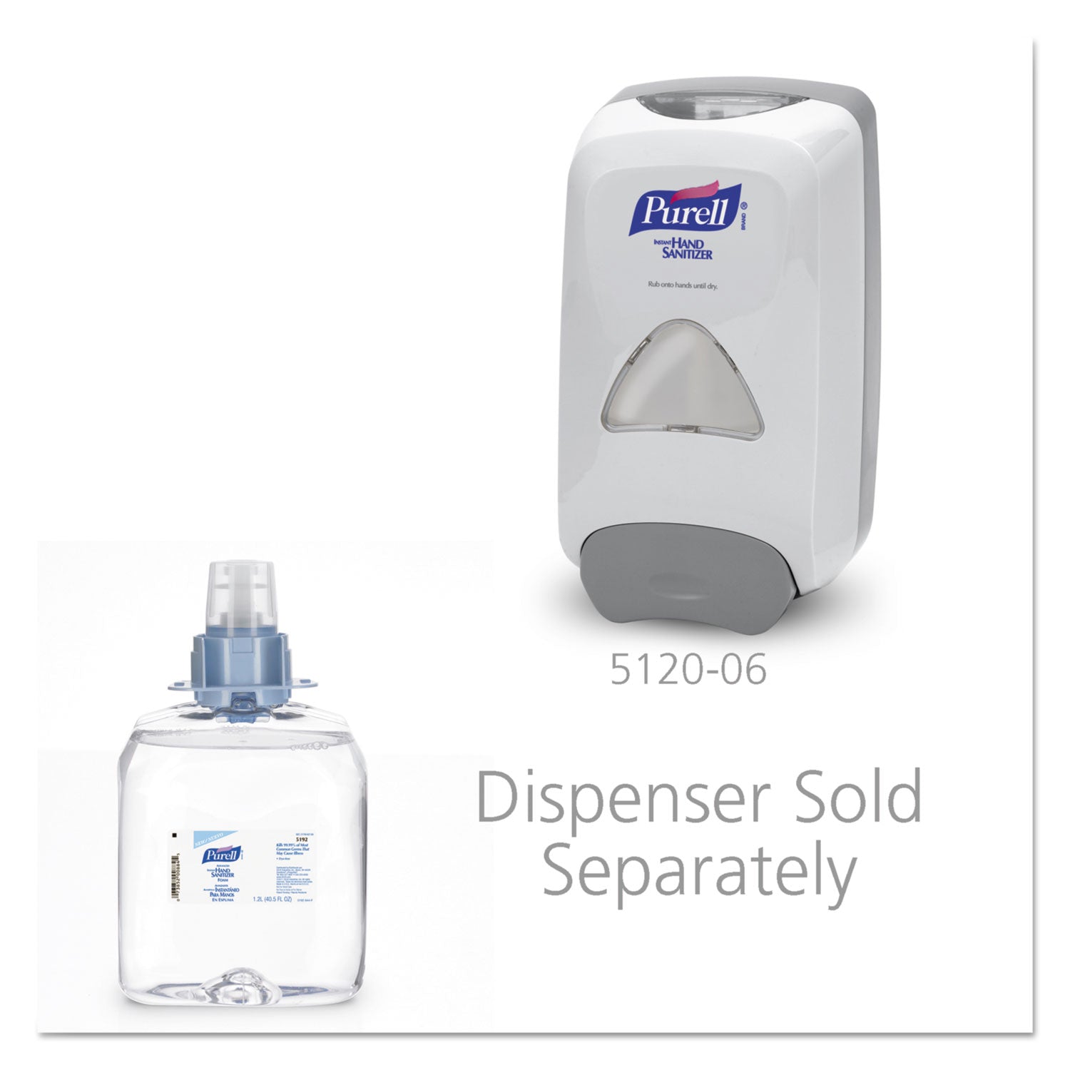 PURELL® Advanced Hand Sanitizer Foam, For Cs4 And Fmx-12 Dispensers, 1,200 Ml Refill, Unscented