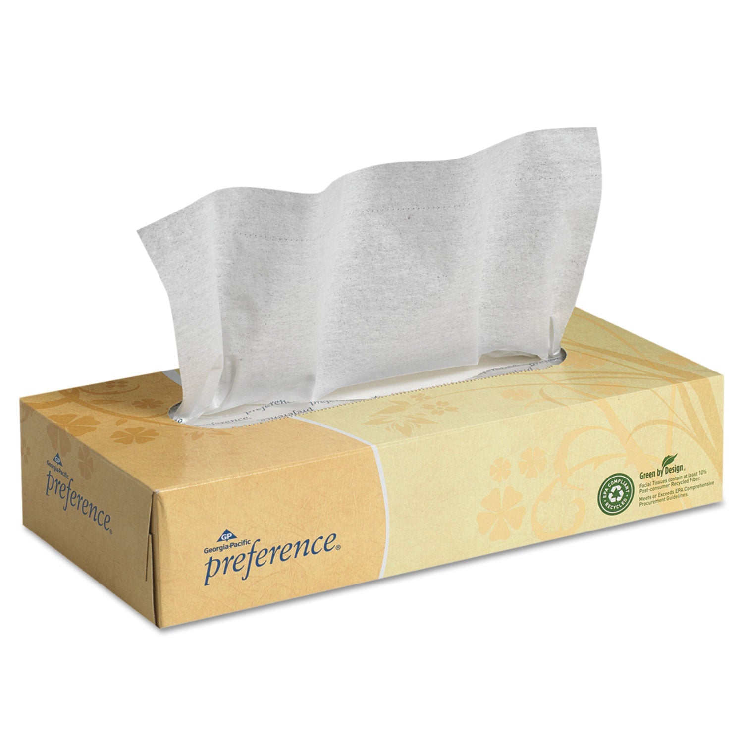 Georgia Pacific® Professional Pacific Blue Select Facial Tissue, 2-Ply, White, Flat Box, 100 Sheets/box, 30 Boxes/carton