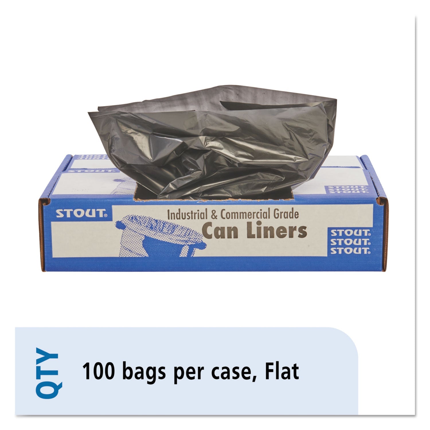 Plastic Trash Bags | Stout® 56 gal | Recycled
