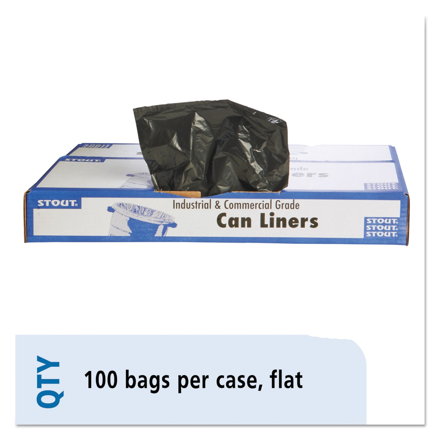 Plastic Trash Bags | Stout® 60 gal Recycled