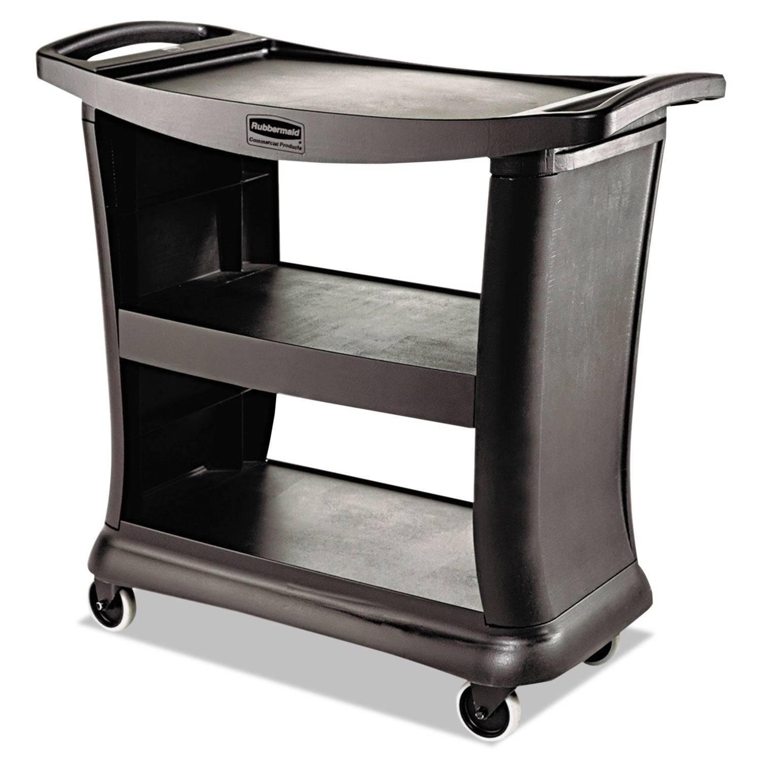 Executive Service Cart | 3-Shelf, Black