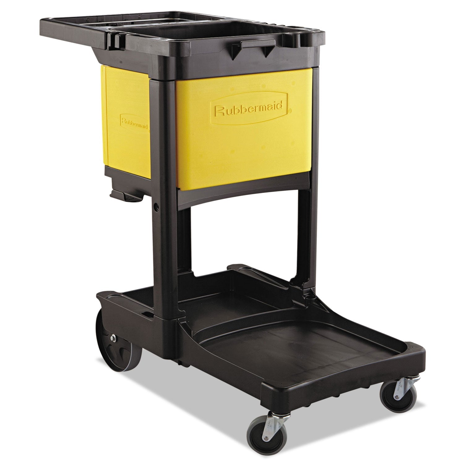Locking Cabinet | For Cleaning Carts, Yellow