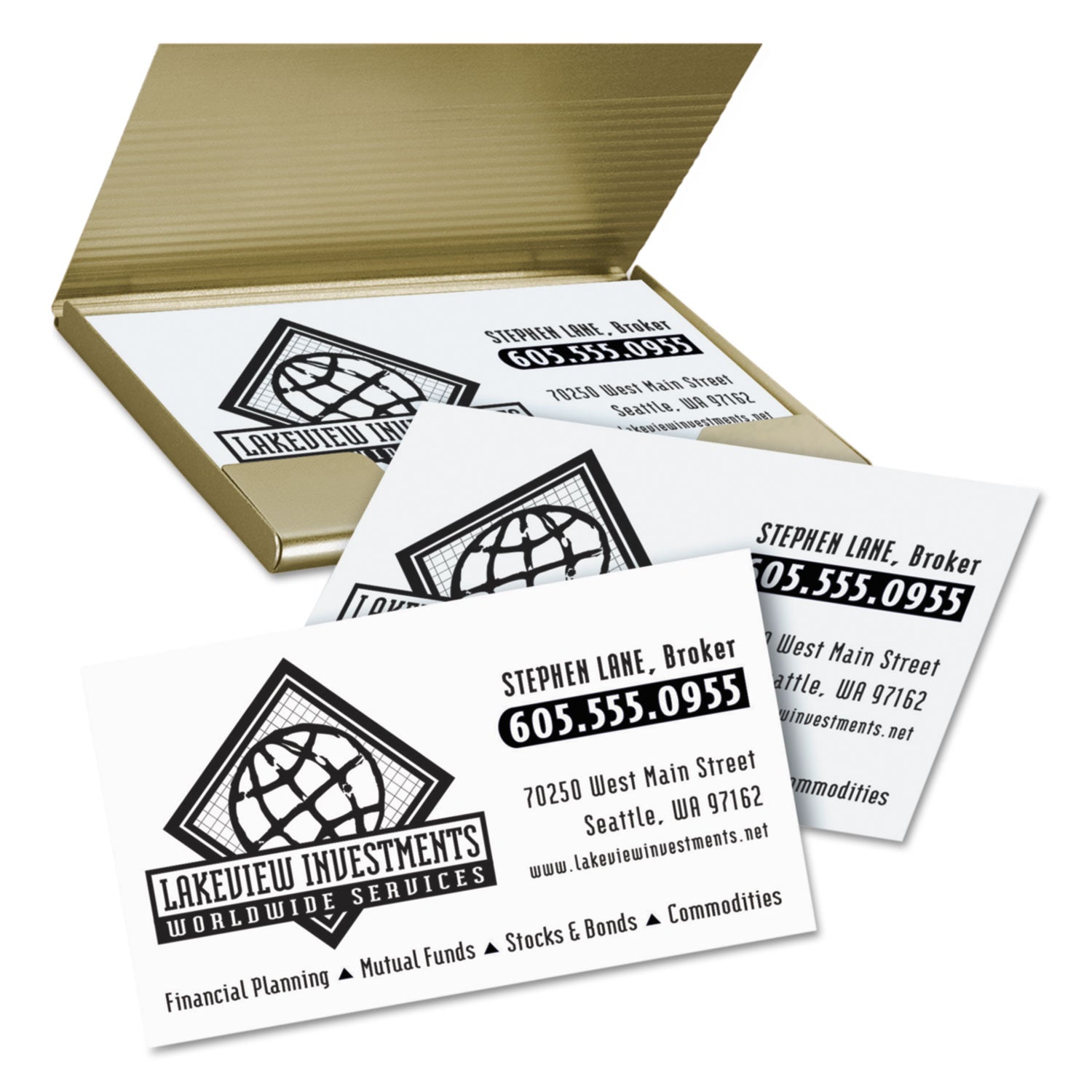 Avery® Clean Edge Business Card Value Pack, Laser, 2 X 3.5, White, 2,000 Cards, 10 Cards/sheet, 200 Sheets/box