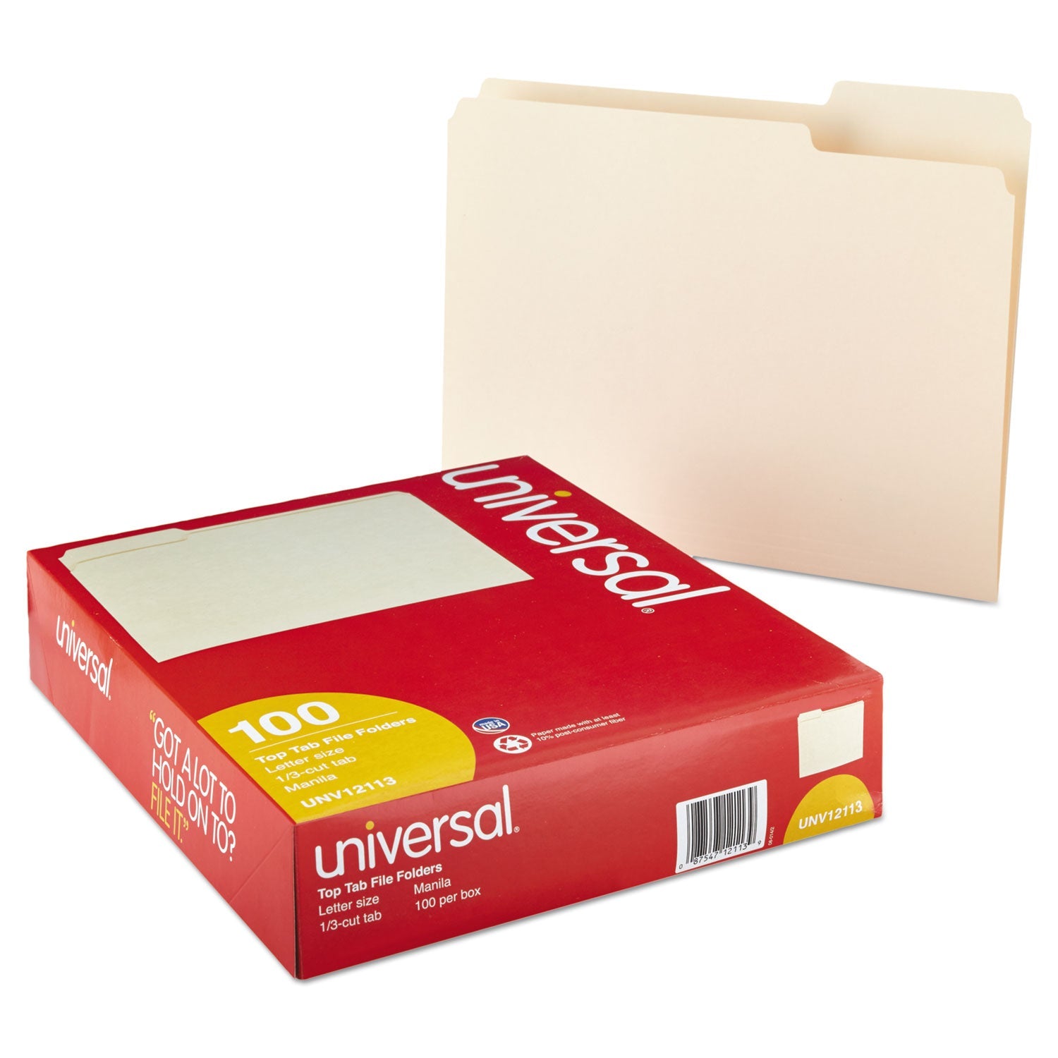 Universal Top Tab File Folders | Assorted Letter
