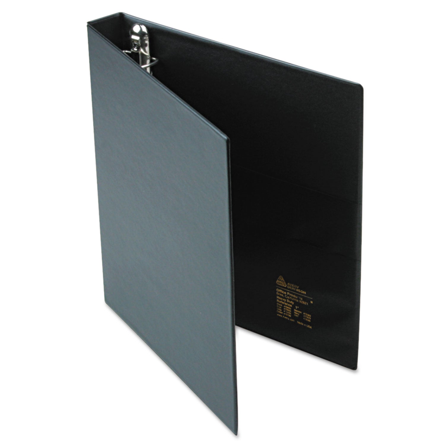Avery® Heavy-Duty Non-View Binder With Durahinge And One Touch Ezd Rings, 3 Rings, 1" Capacity, 11 X 8.5, Black