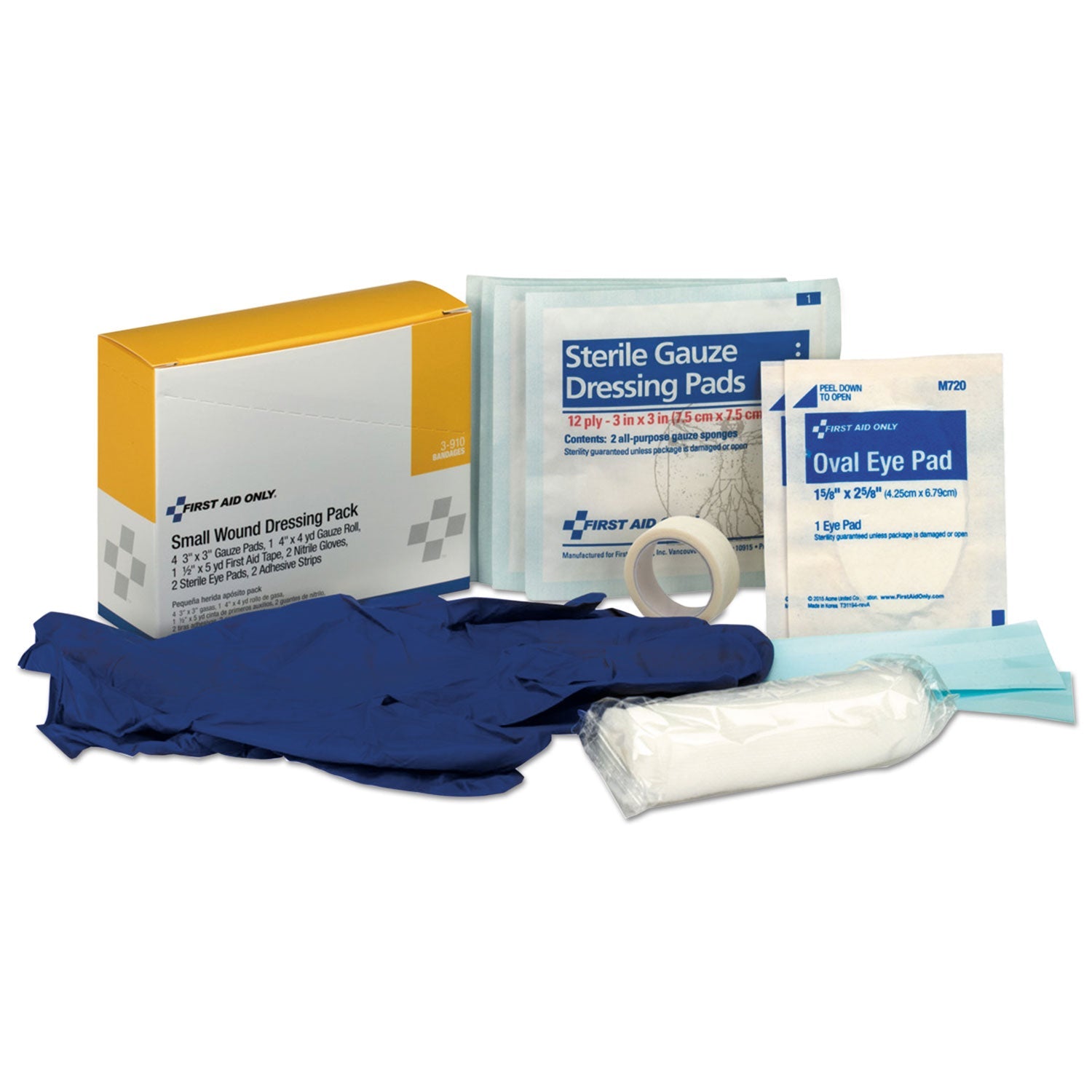 Small Wound Dressing Kit | Gauze, Tape, Gloves