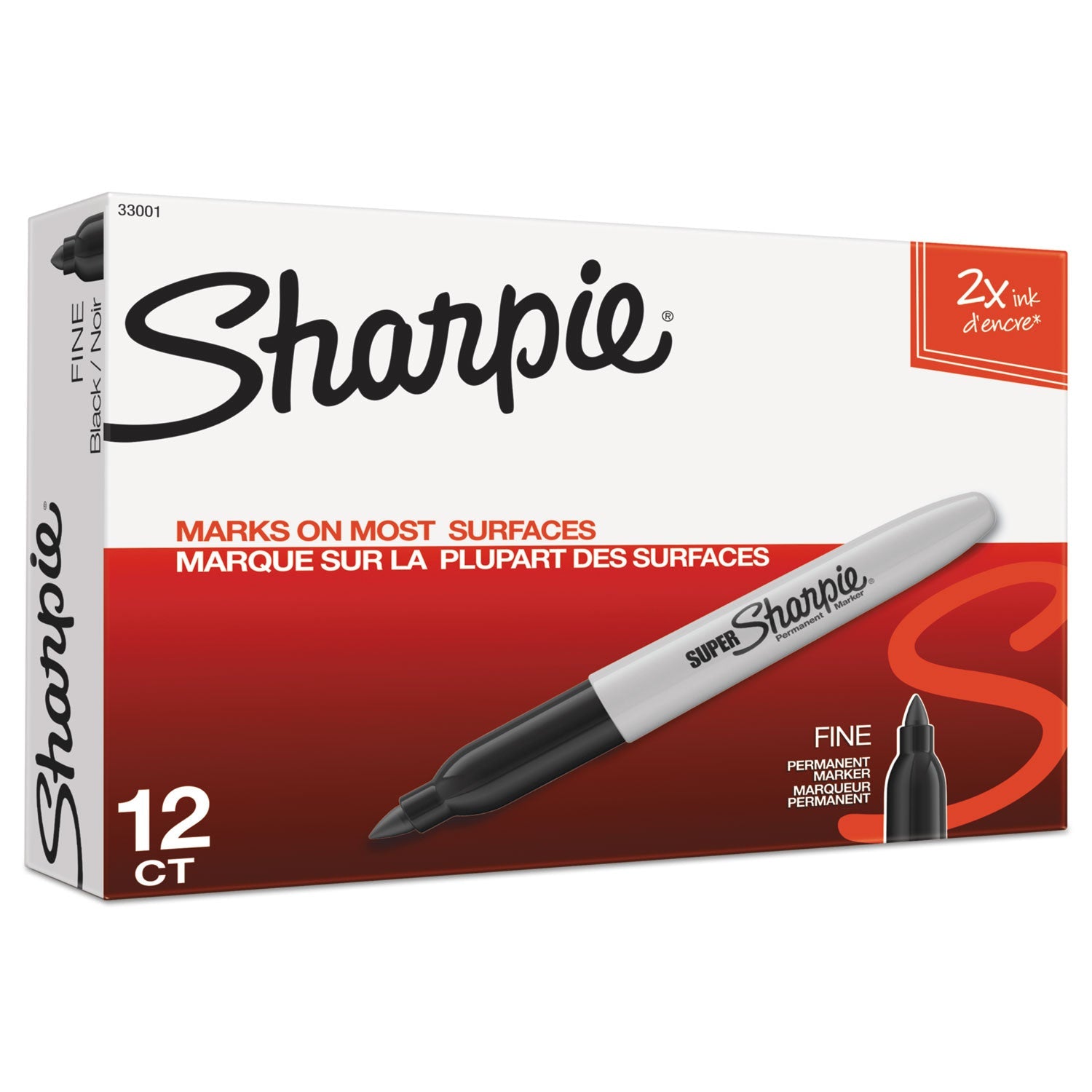 Sharpie Super Permanent Marker | Fine Black Dozen