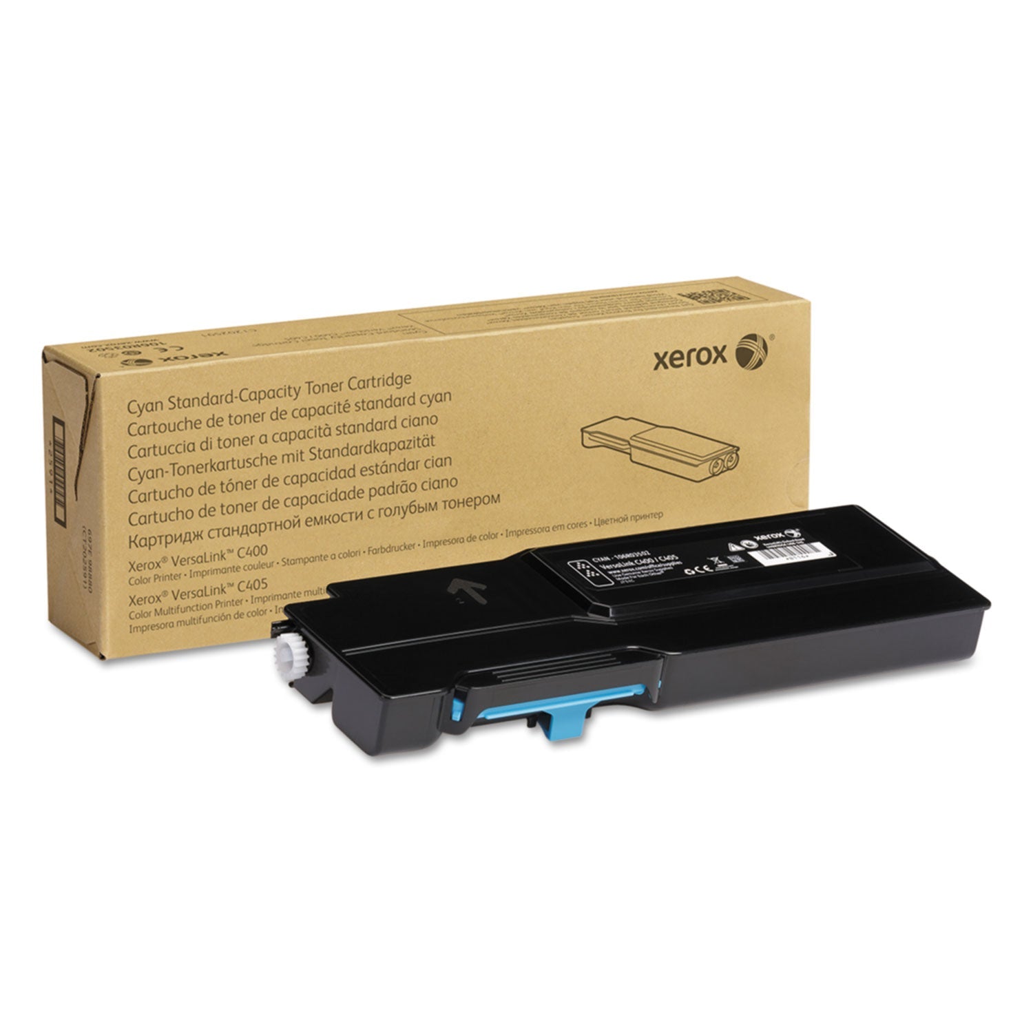 Xerox® 106r03502 Toner, 2,500 Page-Yield, Cyan - Bloom Skins