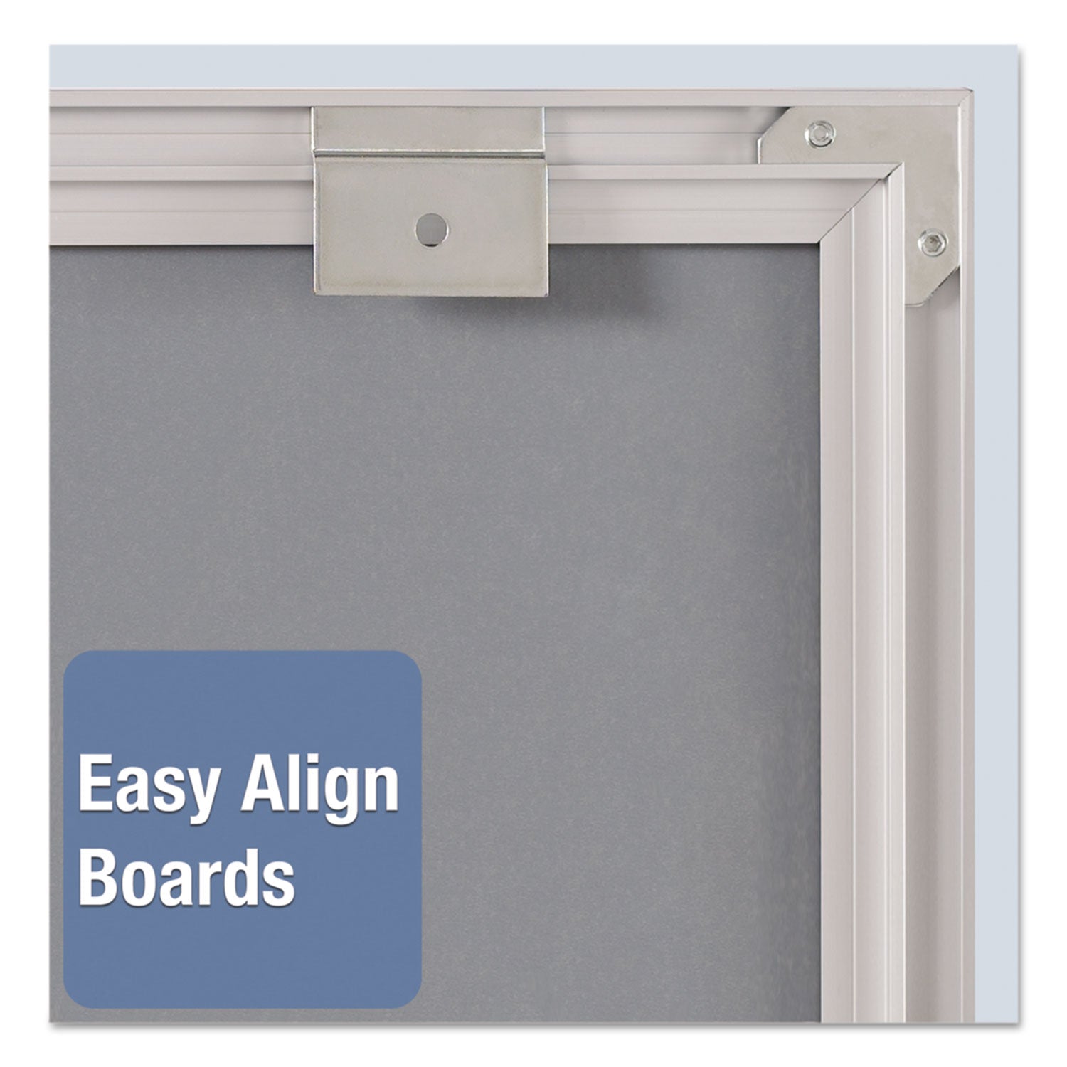 Quartet® Matrix Magnetic Boards, 16" x 16", White Surface, Satin Aluminum Frame