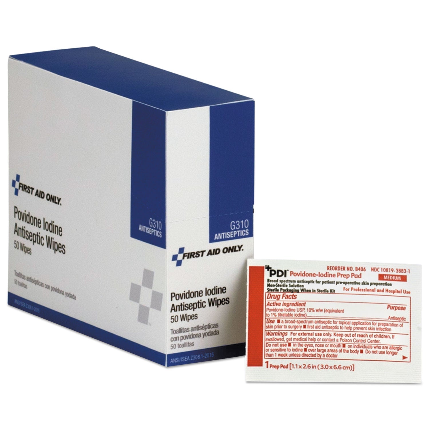 First Aid Cabinet Refill | PVP Iodine Prep Pads