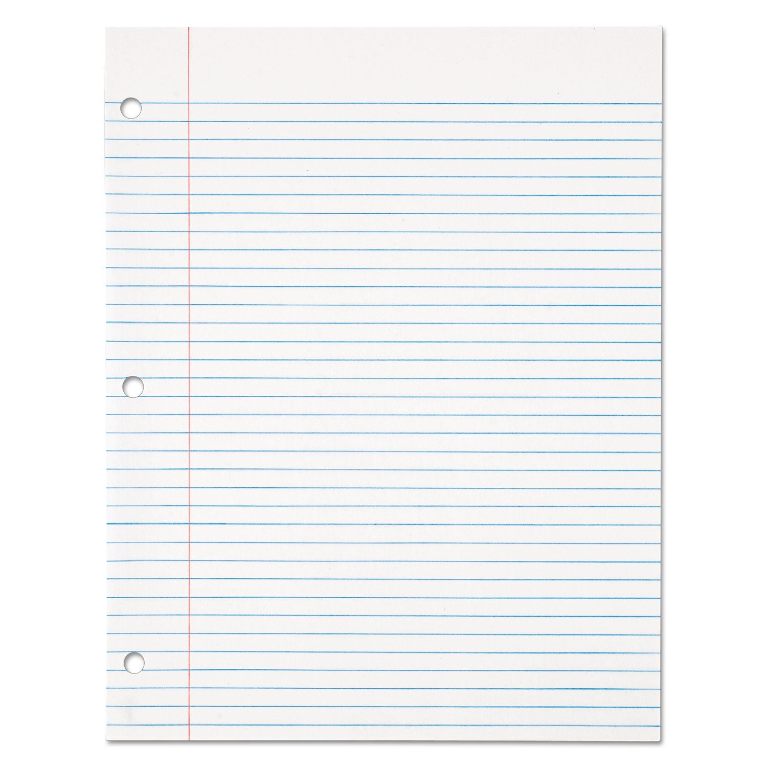 TOPS™ Filler Paper, 3-Hole, 8.5 X 11, Medium/college Rule, 500/pack