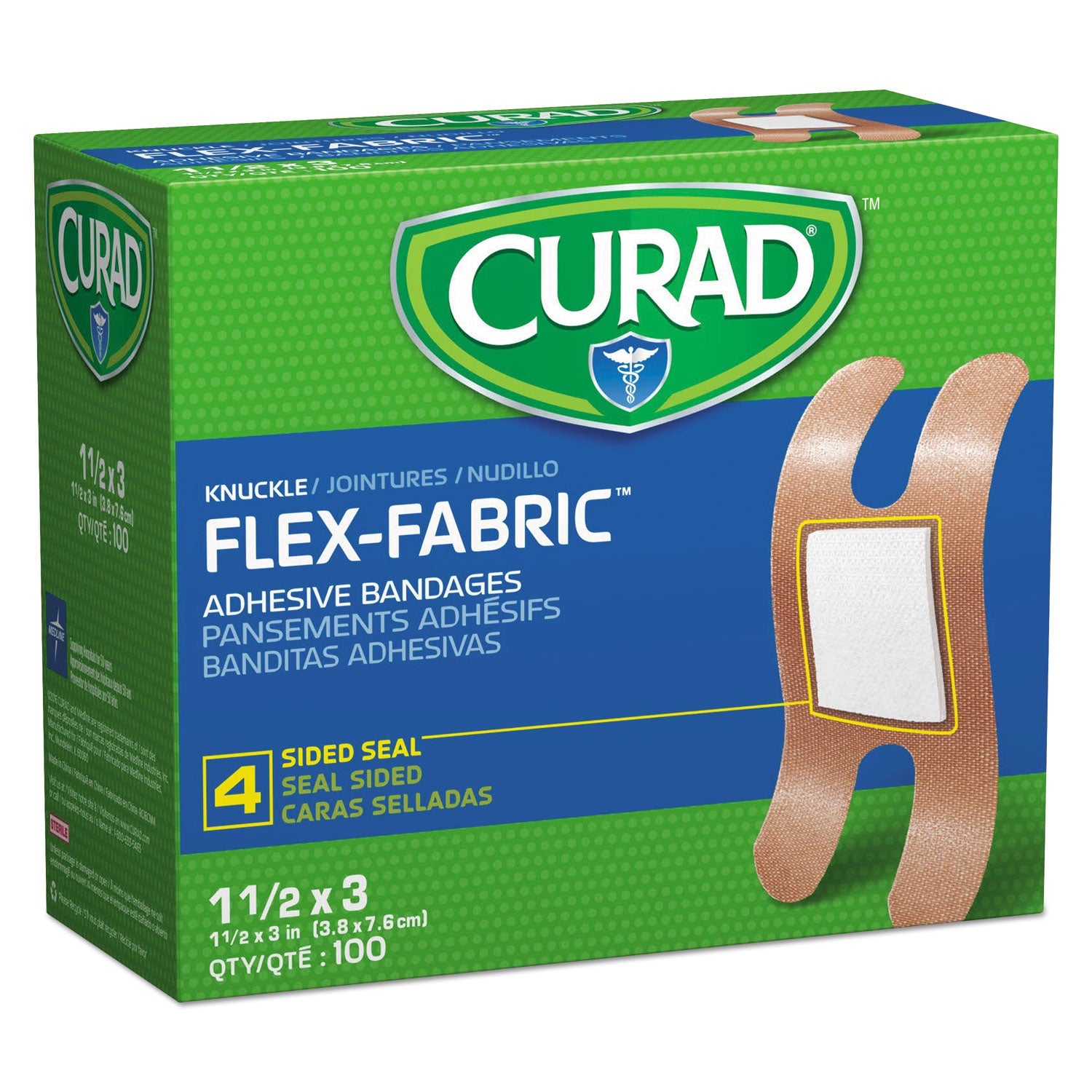 Curad Flex Fabric Bandages | Knuckle 100/Box