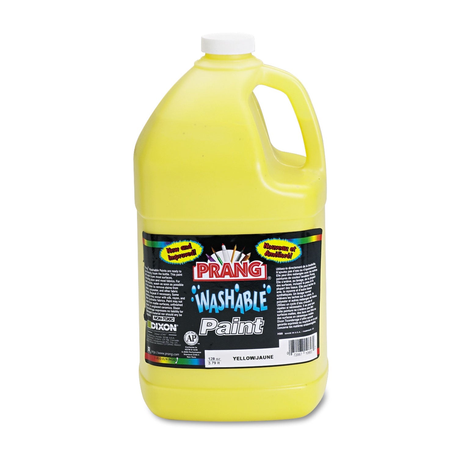 Prang® Washable Paint, Yellow, 1 Gal Bottle