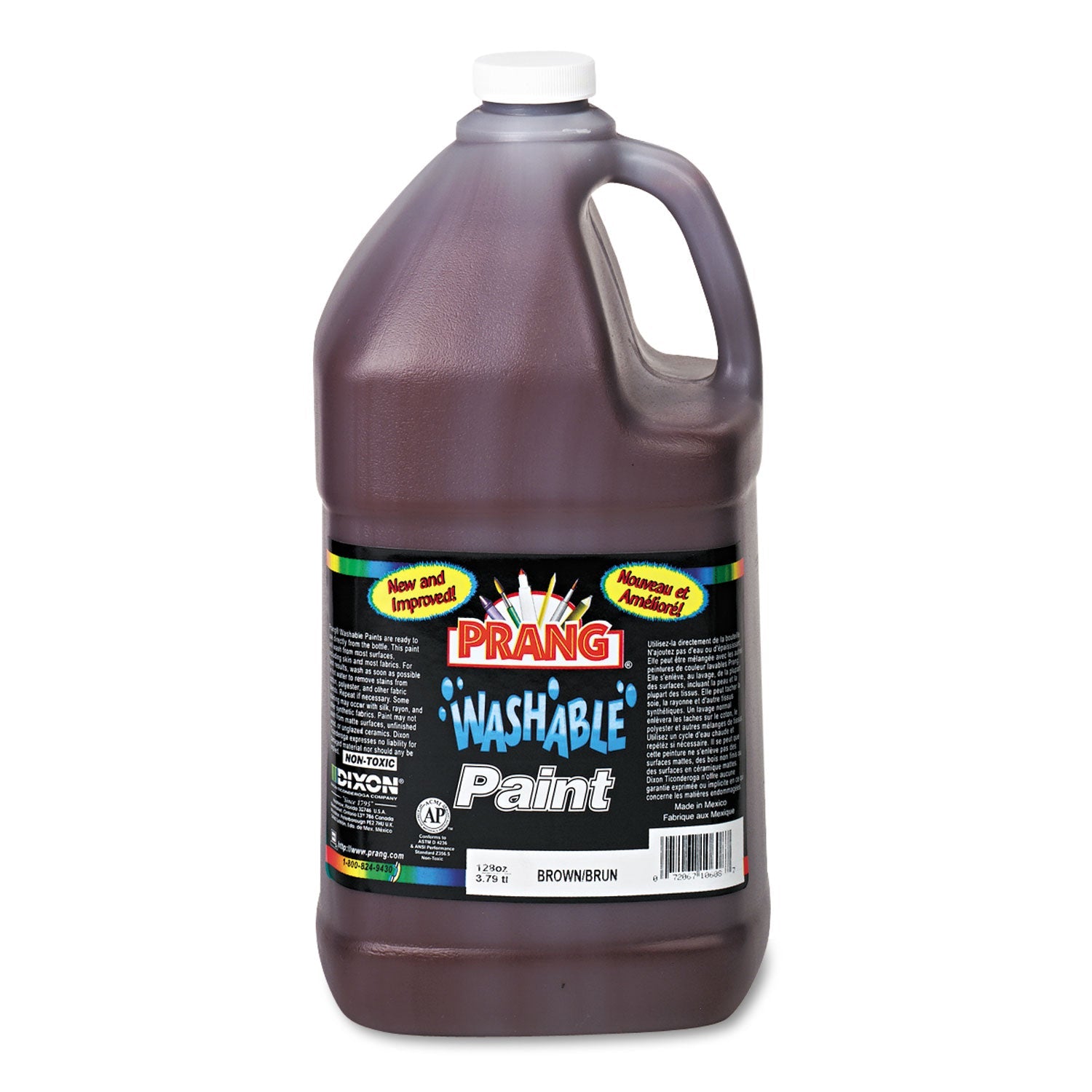 Prang Washable Paint | Brown 1 Gal Bottle