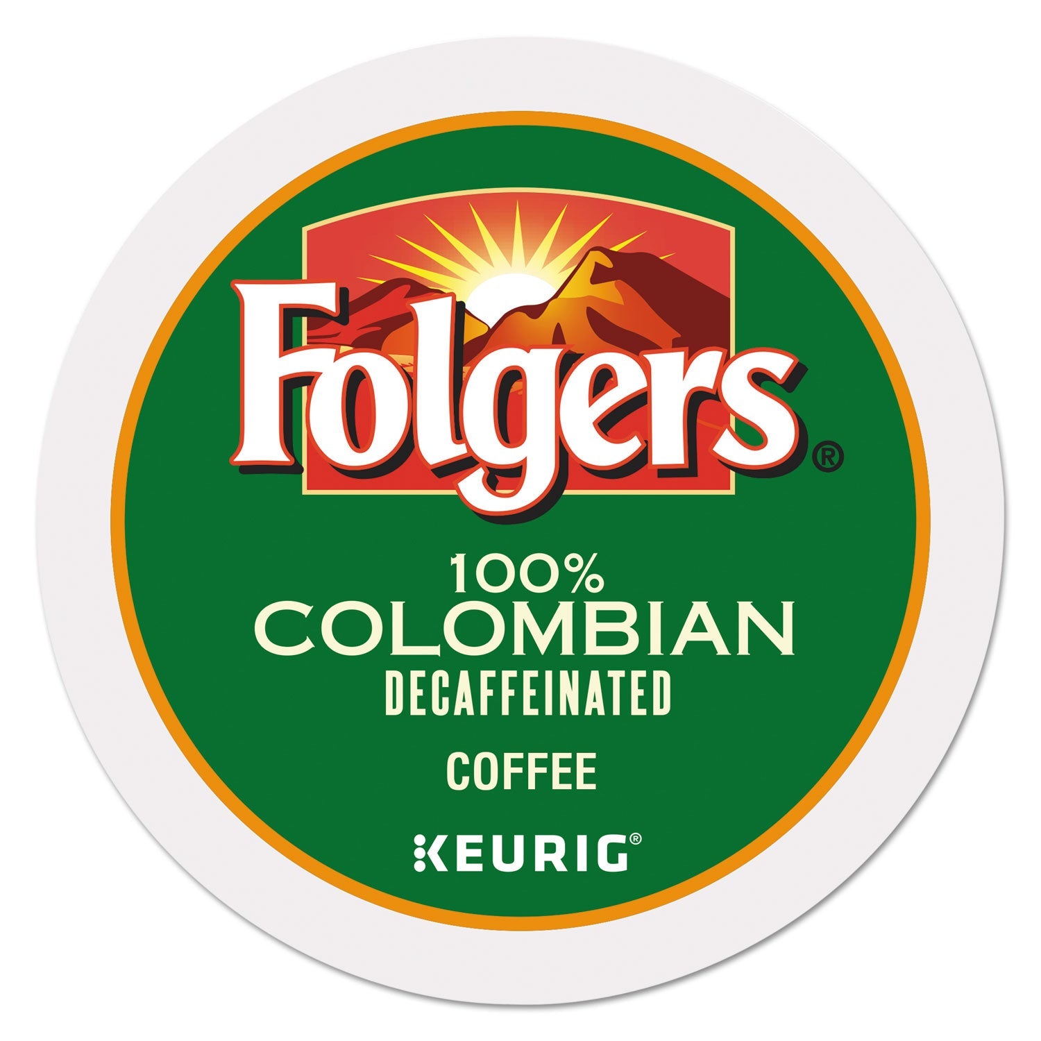 Folgers® 100% Colombian Decaf Coffee K-Cups, 24/box