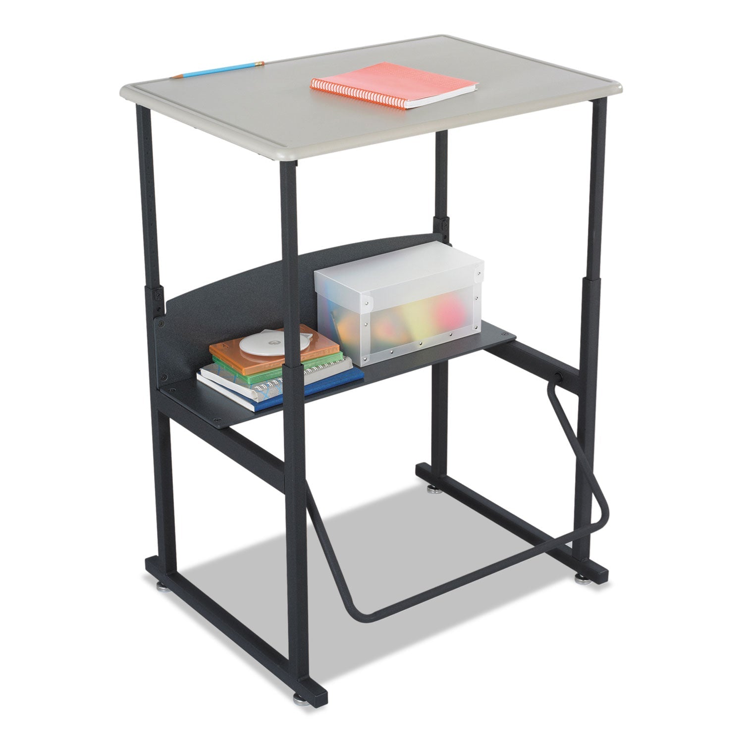 Safco® Alphabetter Desks, 28" X 20" X 26" To 42", Beige