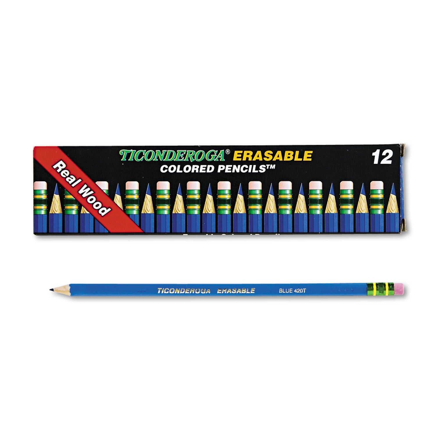 Ticonderoga® Erasable Colored Pencils | Blue