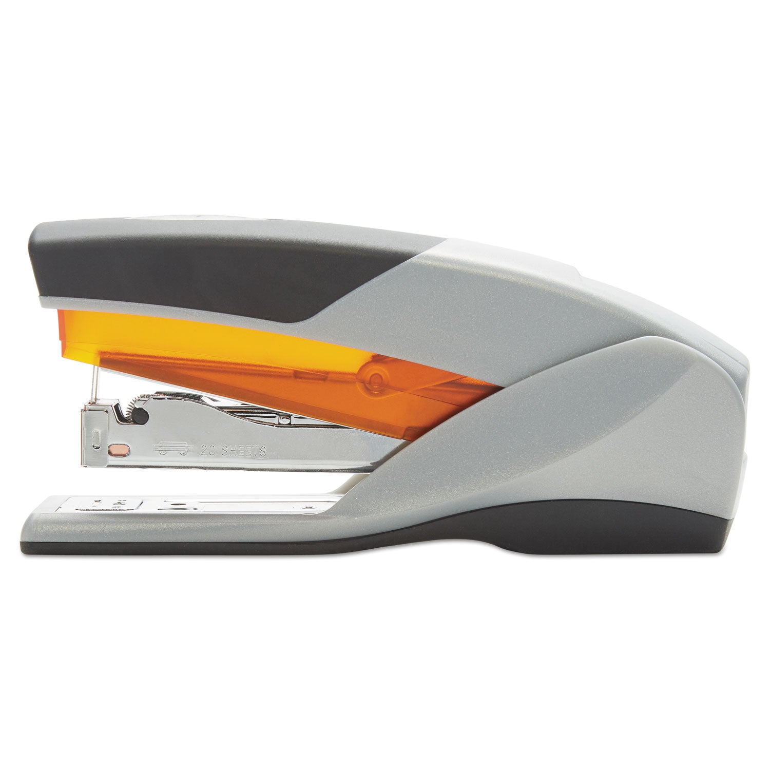 Swingline® Optima 25 Reduced Effort Stapler, 25-Sheet Capacity, Gray/orange