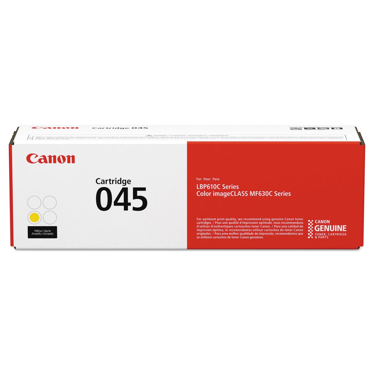 Canon® 1239c001 (045) Toner, 1,300 Page-Yield, Yellow